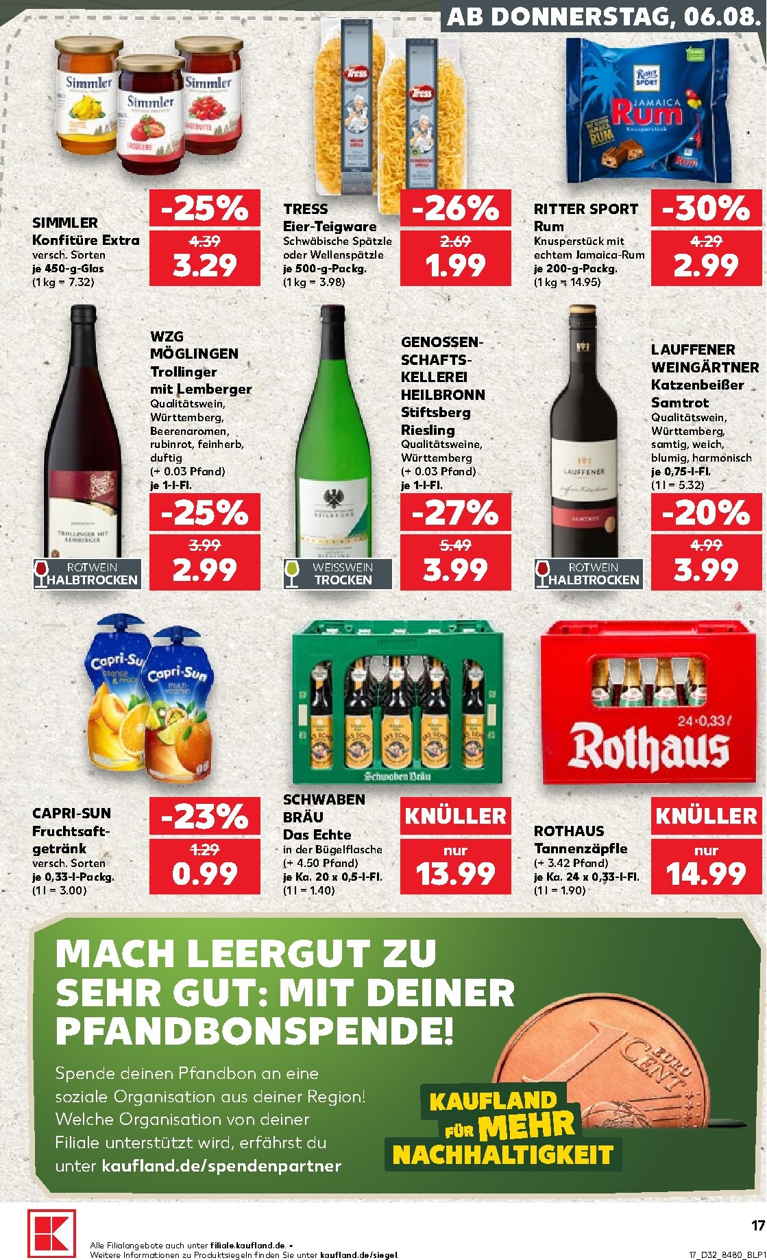 kaufland - Kaufland Prospekt nächste Woche – von Donnerstag 06.08.2026 bis Mittwoch 12.08.2026 - page: 17