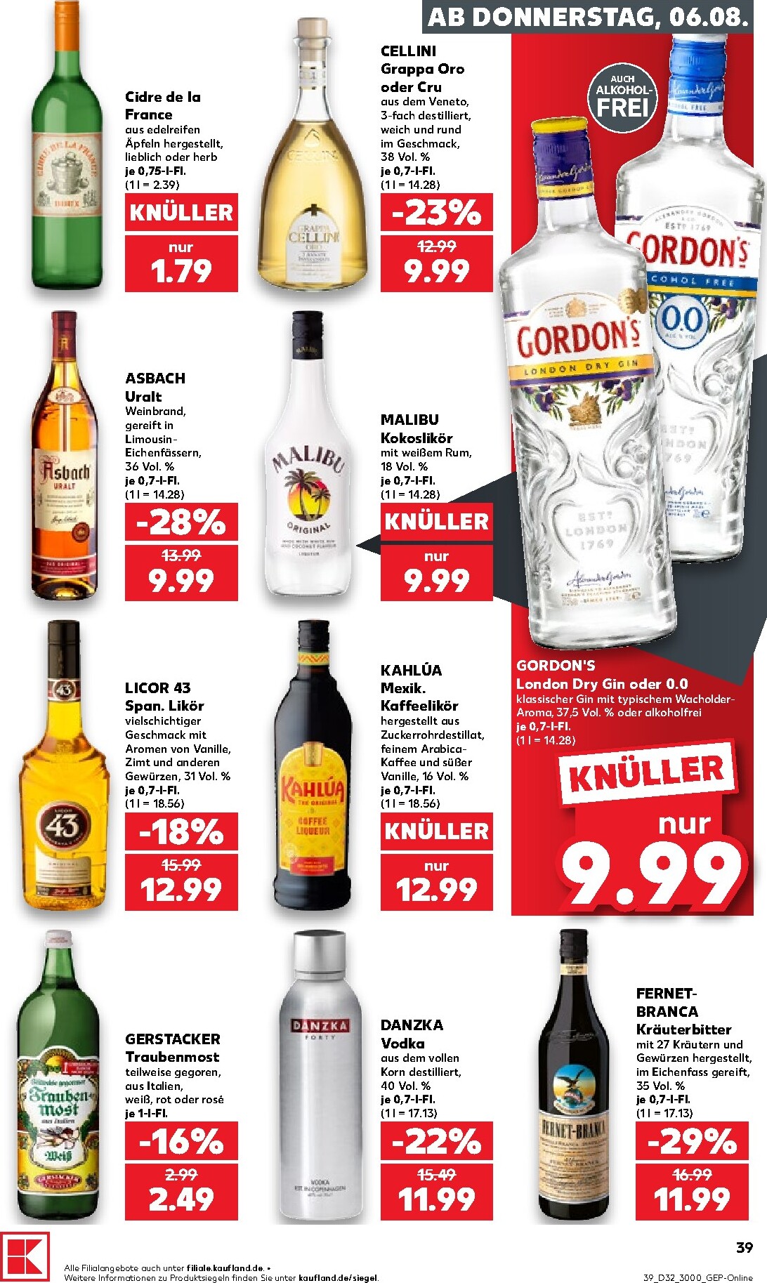 kaufland - Kaufland Prospekt nächste Woche – von Donnerstag 06.08.2026 bis Mittwoch 12.08.2026 - page: 39