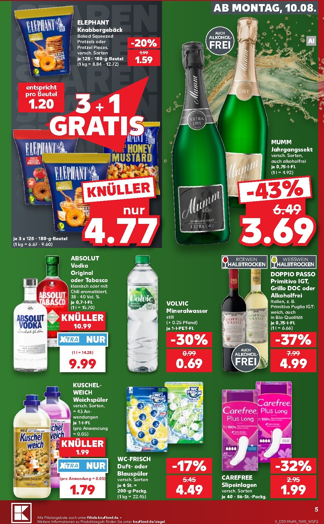 kaufland - Kaufland - Richtig Sparen Prospekt nächste Woche – von Montag 10.08.2026 bis Mittwoch 12.08.2026 - page: 5