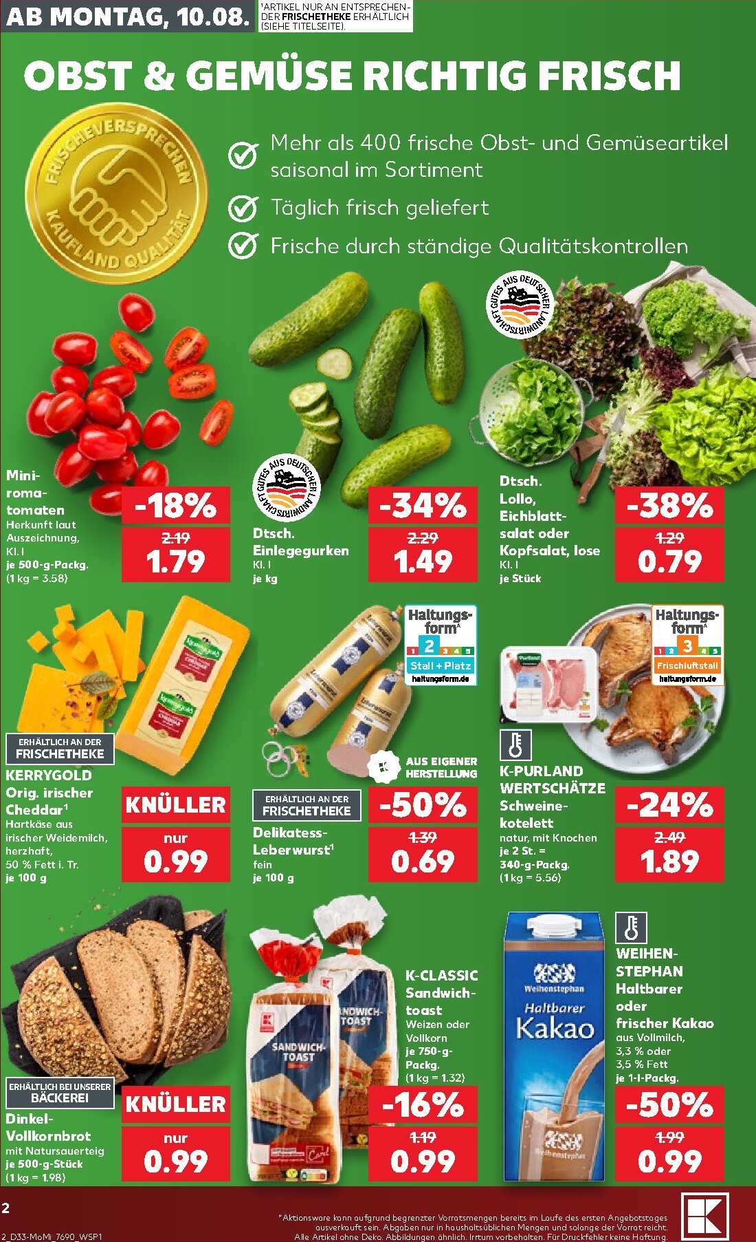 kaufland - Kaufland - Richtig Sparen Prospekt nächste Woche – von Montag 10.08.2026 bis Mittwoch 12.08.2026 - page: 2