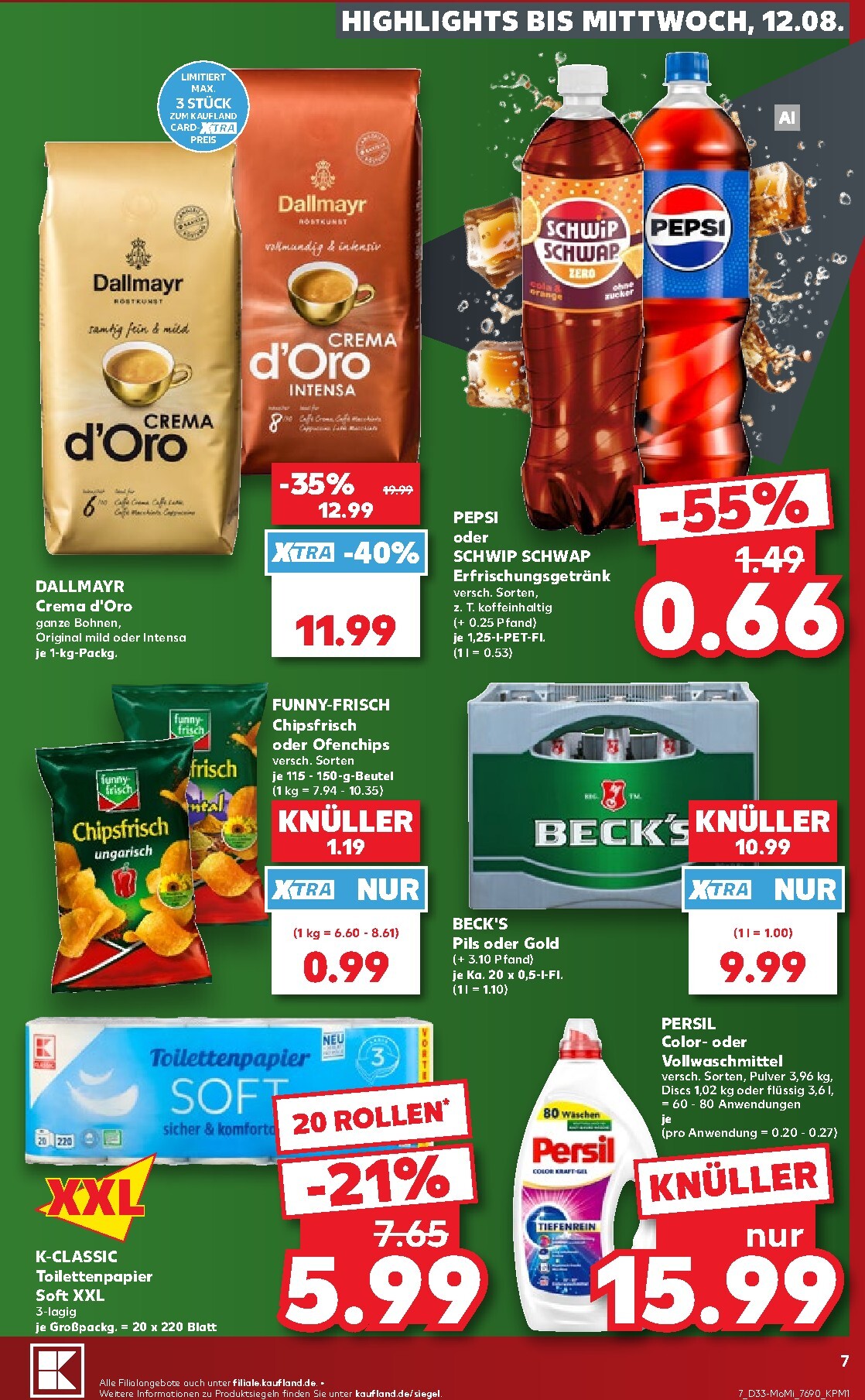 kaufland - Kaufland - Richtig Sparen Prospekt nächste Woche – von Montag 10.08.2026 bis Mittwoch 12.08.2026 - page: 7