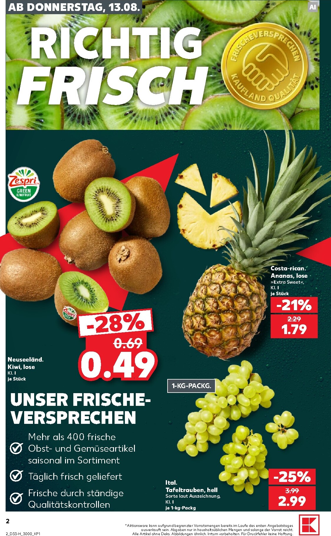 kaufland - Kaufland - Neckarsulm Prospekt nächste Woche – von Donnerstag 13.08.2026 bis Mittwoch 19.08.2026 - page: 2