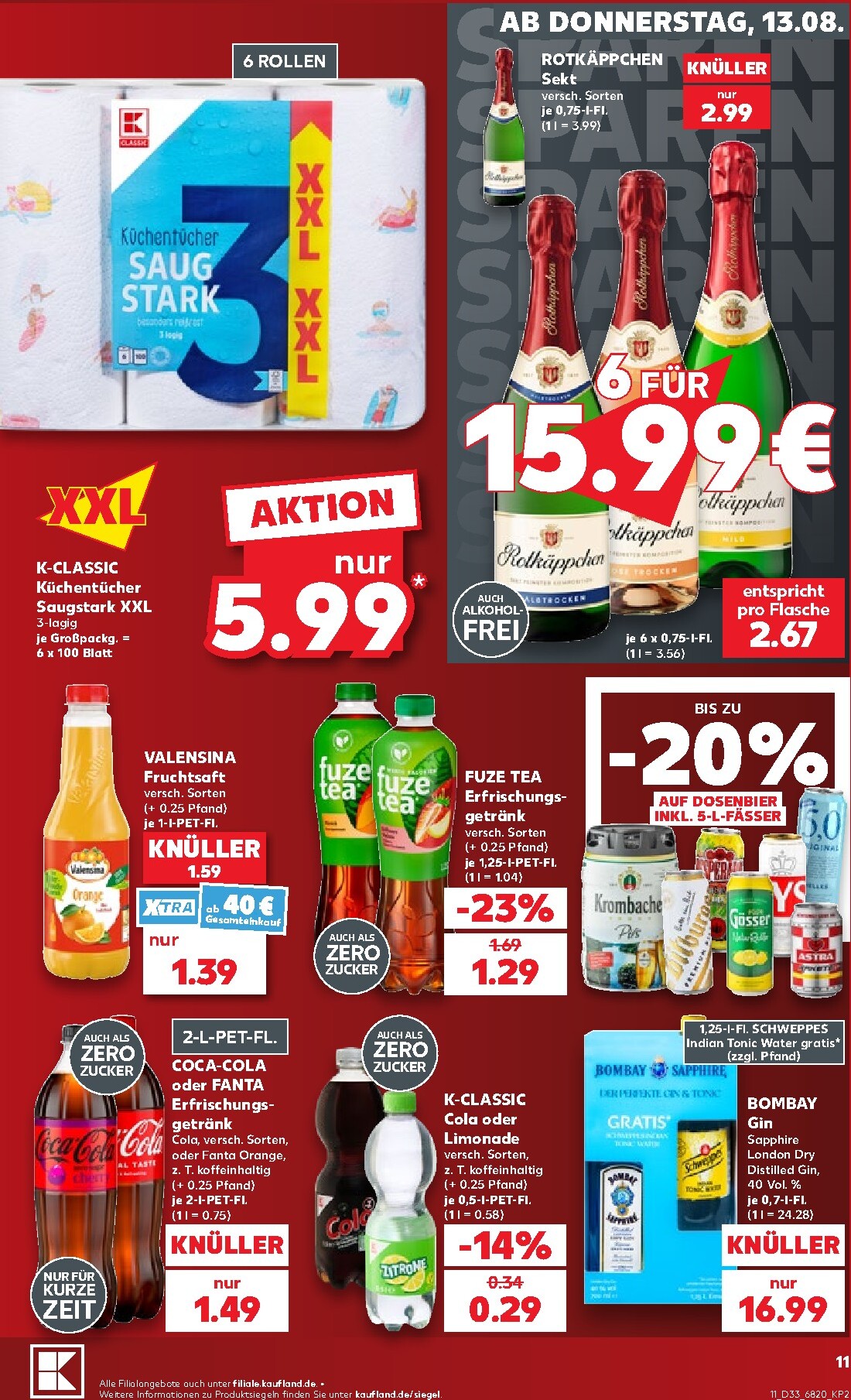 kaufland - Kaufland Prospekt nächste Woche – von Donnerstag 13.08.2026 bis Mittwoch 19.08.2026 - page: 11