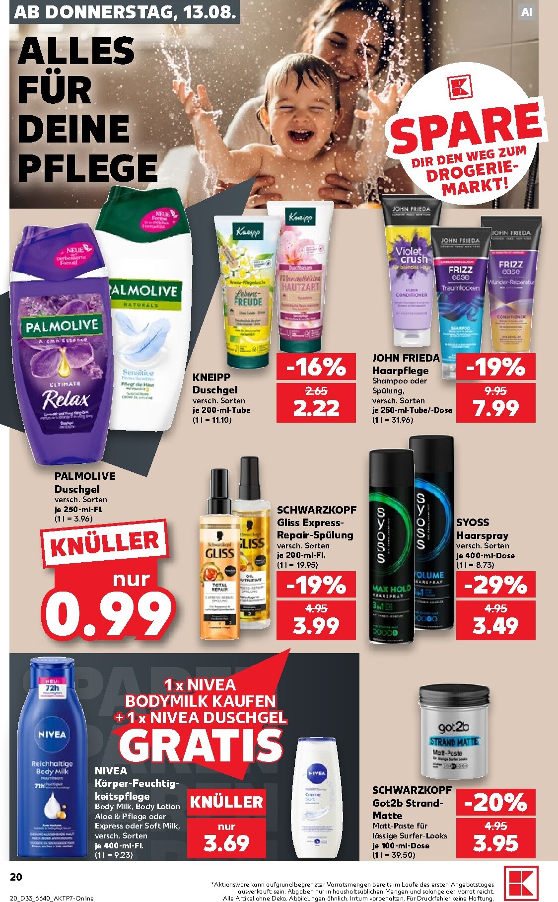 kaufland - Kaufland Prospekt nächste Woche – von Donnerstag 13.08.2026 bis Mittwoch 19.08.2026 - page: 20