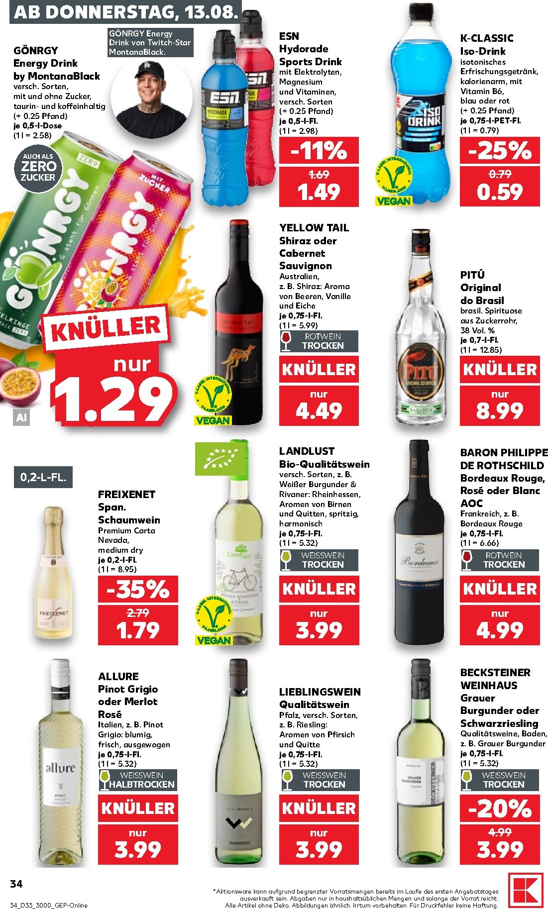 kaufland - Kaufland Prospekt nächste Woche – von Donnerstag 13.08.2026 bis Mittwoch 19.08.2026 - page: 34