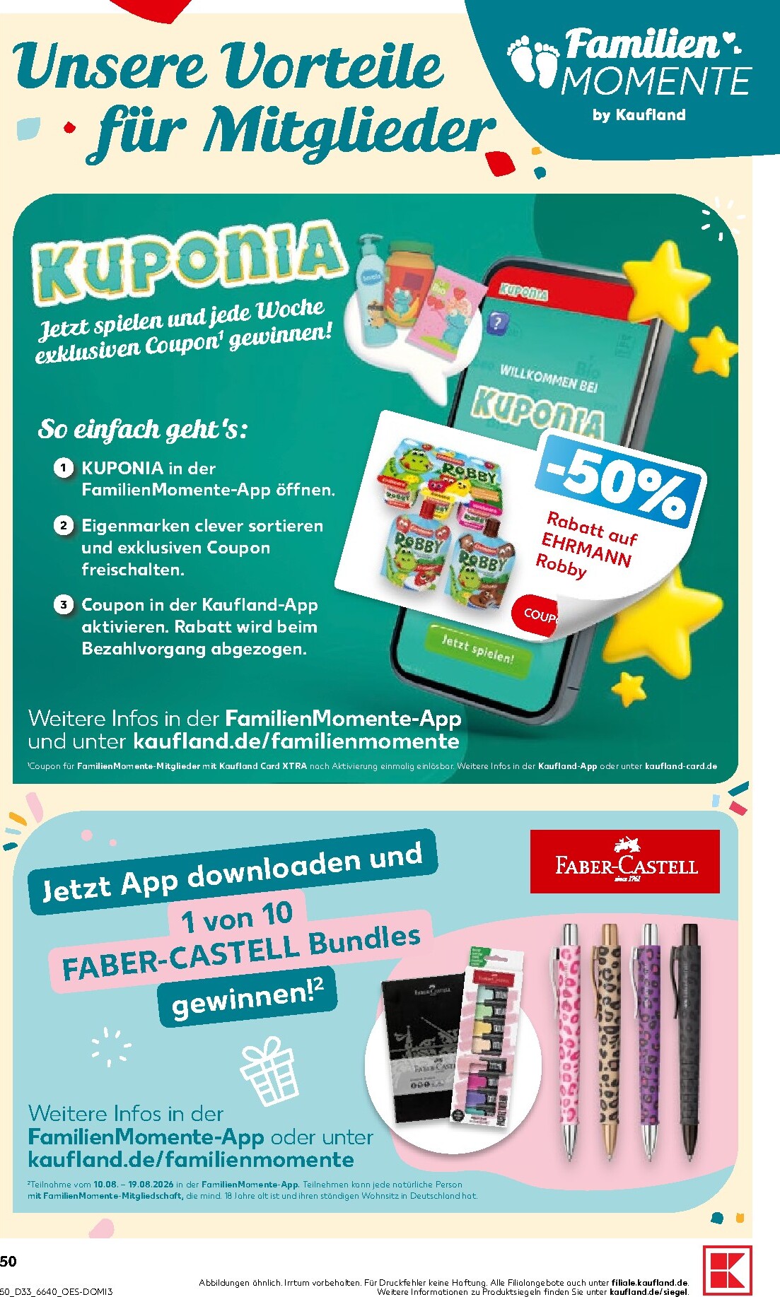 kaufland - Kaufland Prospekt nächste Woche – von Donnerstag 13.08.2026 bis Mittwoch 19.08.2026 - page: 50