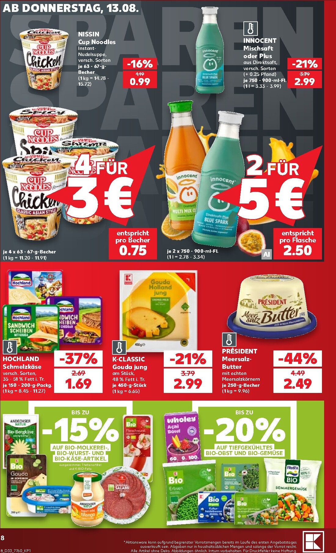 kaufland - Kaufland Prospekt nächste Woche – von Donnerstag 13.08.2026 bis Mittwoch 19.08.2026 - page: 8