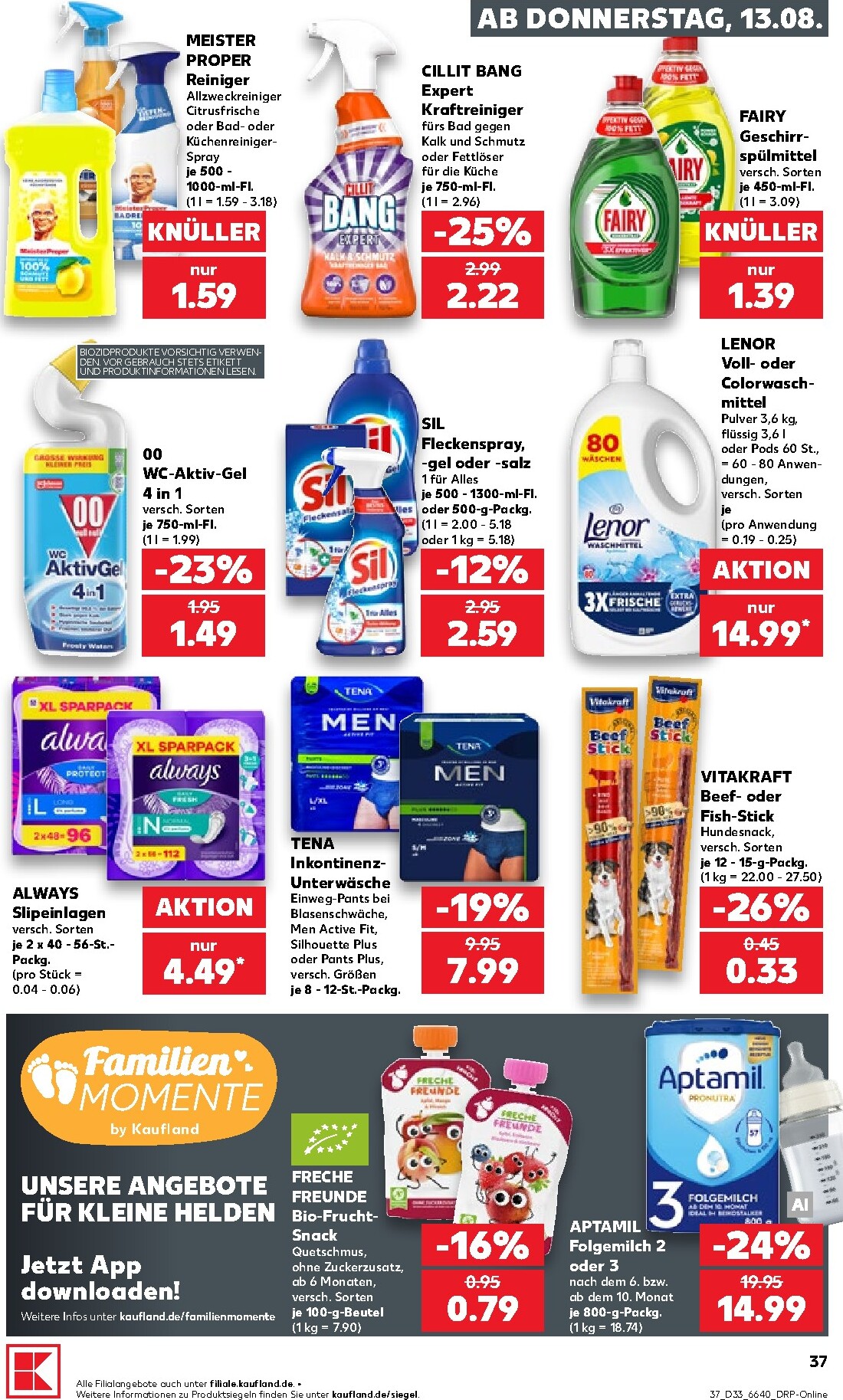 kaufland - Kaufland Prospekt nächste Woche – von Donnerstag 13.08.2026 bis Mittwoch 19.08.2026 - page: 37