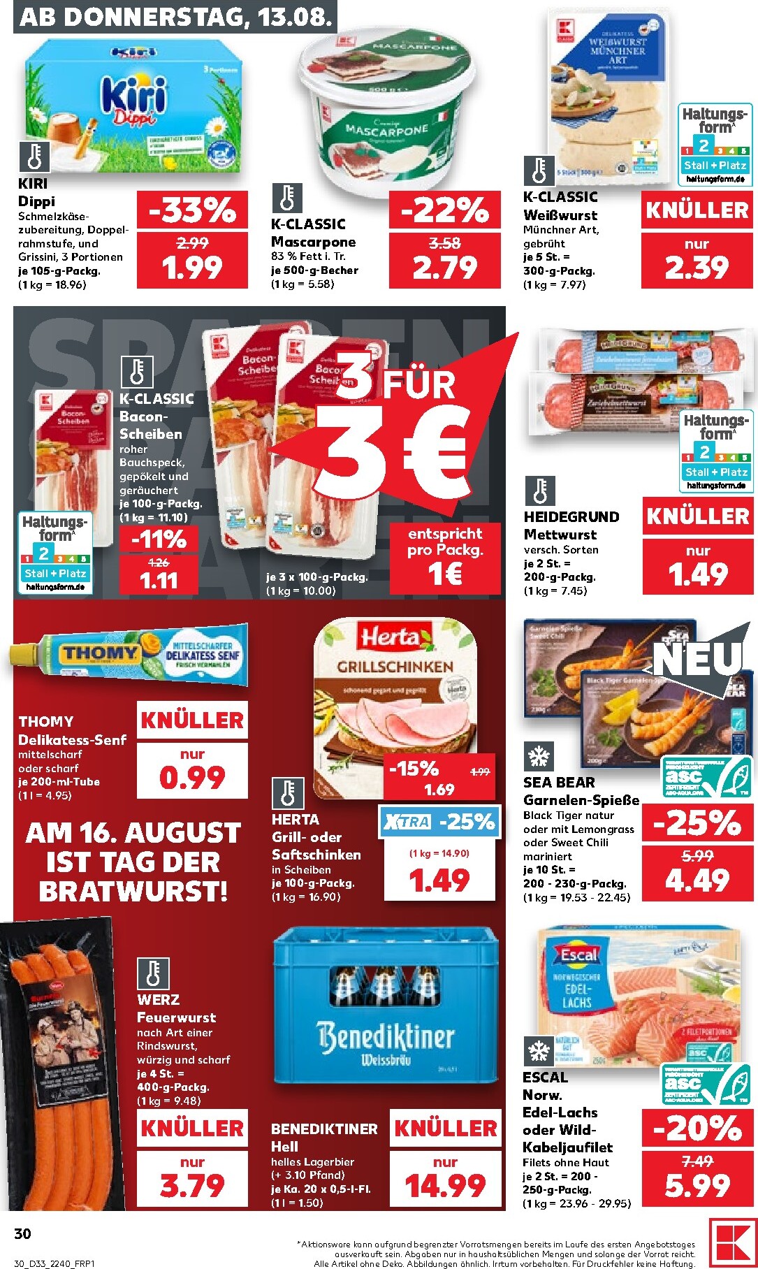 kaufland - Kaufland Prospekt nächste Woche – von Donnerstag 13.08.2026 bis Mittwoch 19.08.2026 - page: 30