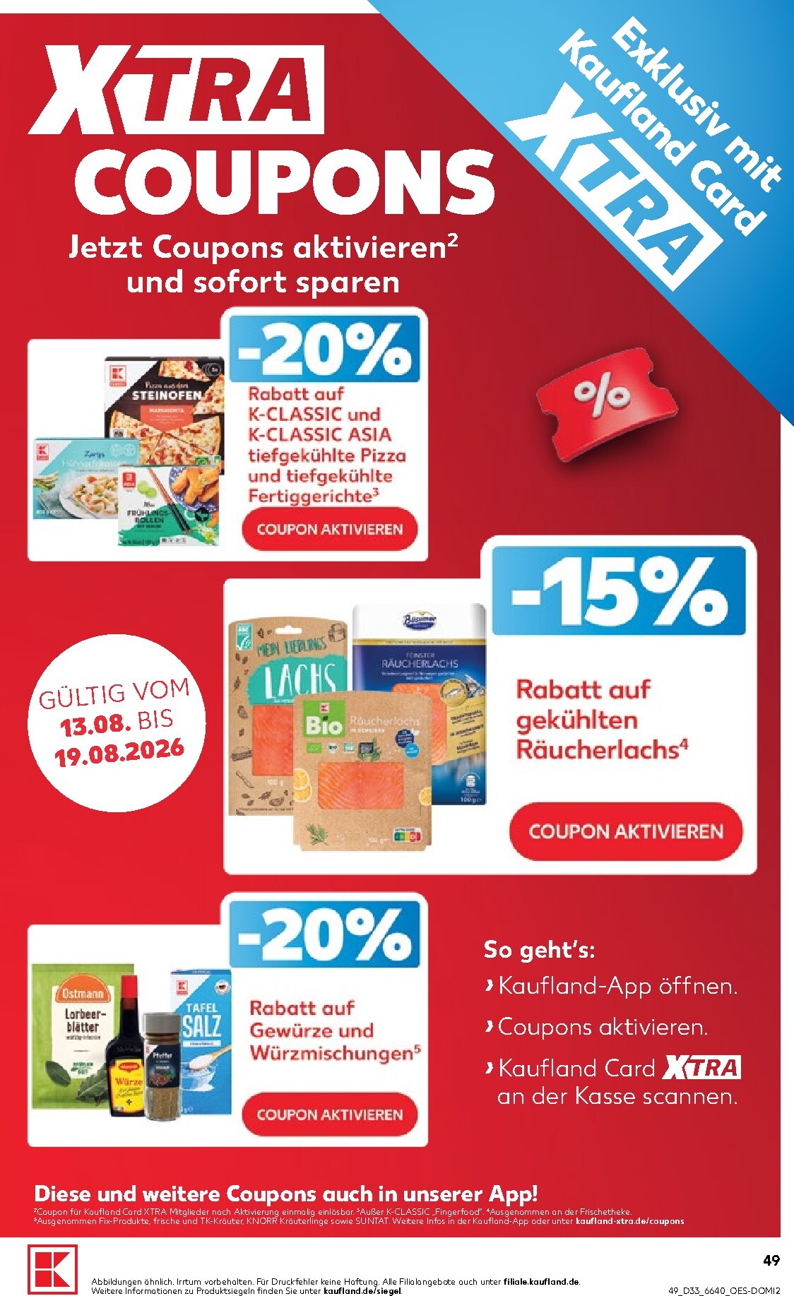 kaufland - Kaufland Prospekt nächste Woche – von Donnerstag 13.08.2026 bis Mittwoch 19.08.2026 - page: 49