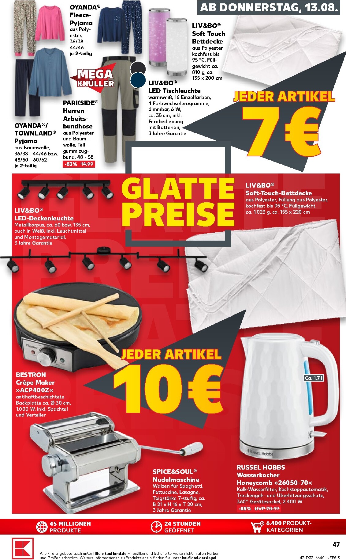 kaufland - Kaufland Prospekt nächste Woche – von Donnerstag 13.08.2026 bis Mittwoch 19.08.2026 - page: 47