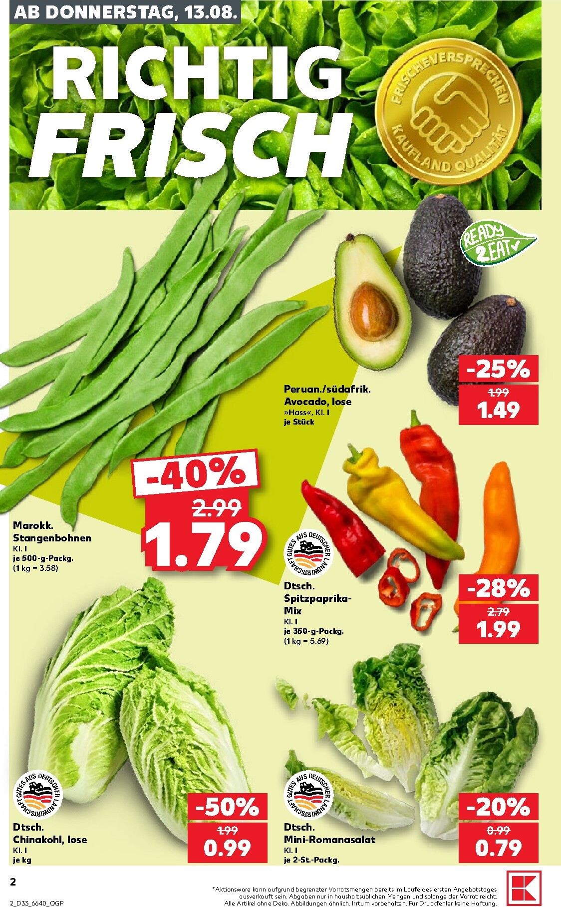 kaufland - Kaufland Prospekt nächste Woche – von Donnerstag 13.08.2026 bis Mittwoch 19.08.2026 - page: 2