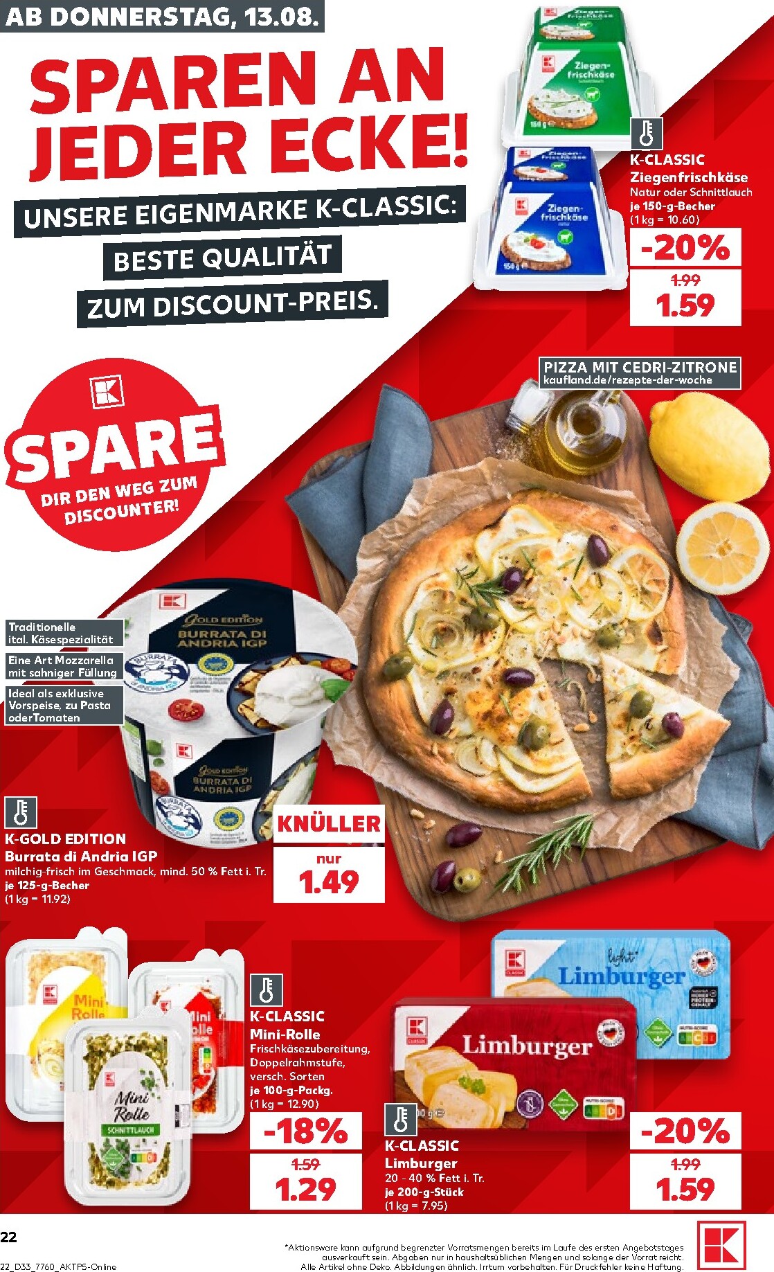 kaufland - Kaufland Prospekt nächste Woche – von Donnerstag 13.08.2026 bis Mittwoch 19.08.2026 - page: 22