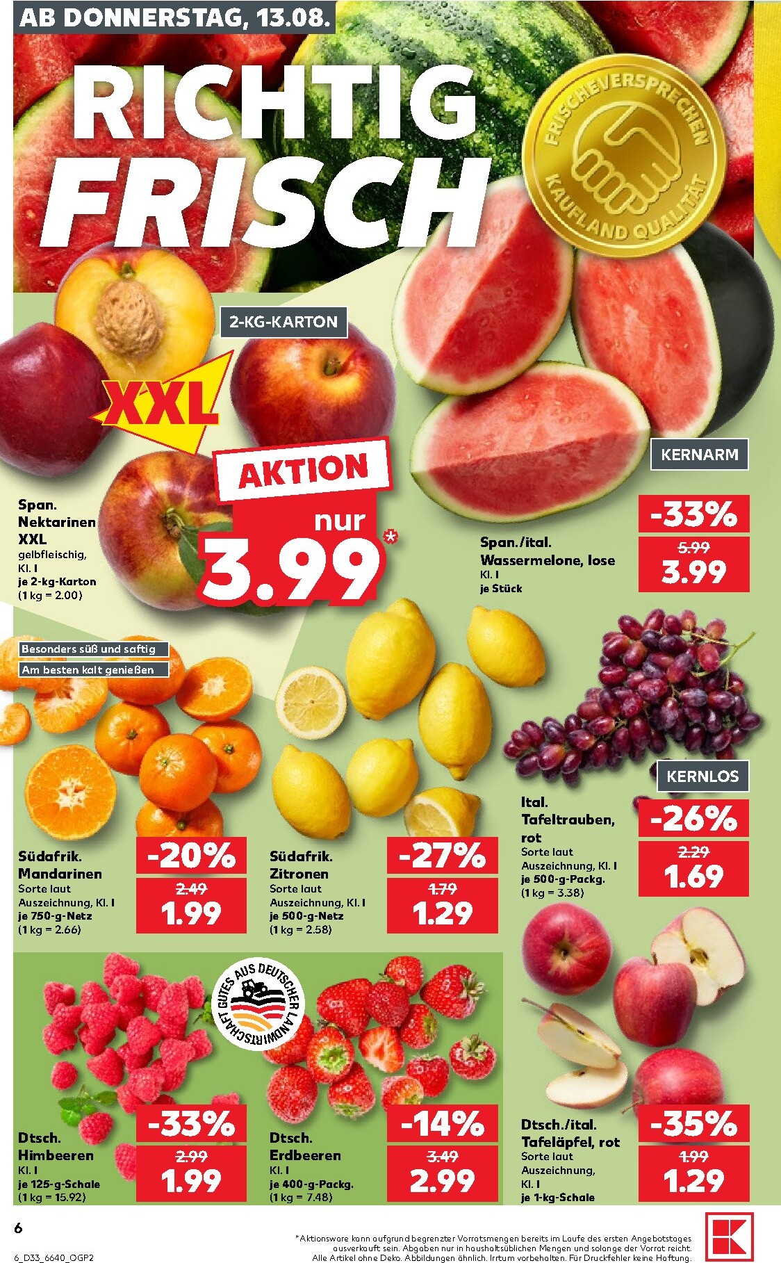 kaufland - Kaufland Prospekt nächste Woche – von Donnerstag 13.08.2026 bis Mittwoch 19.08.2026 - page: 6