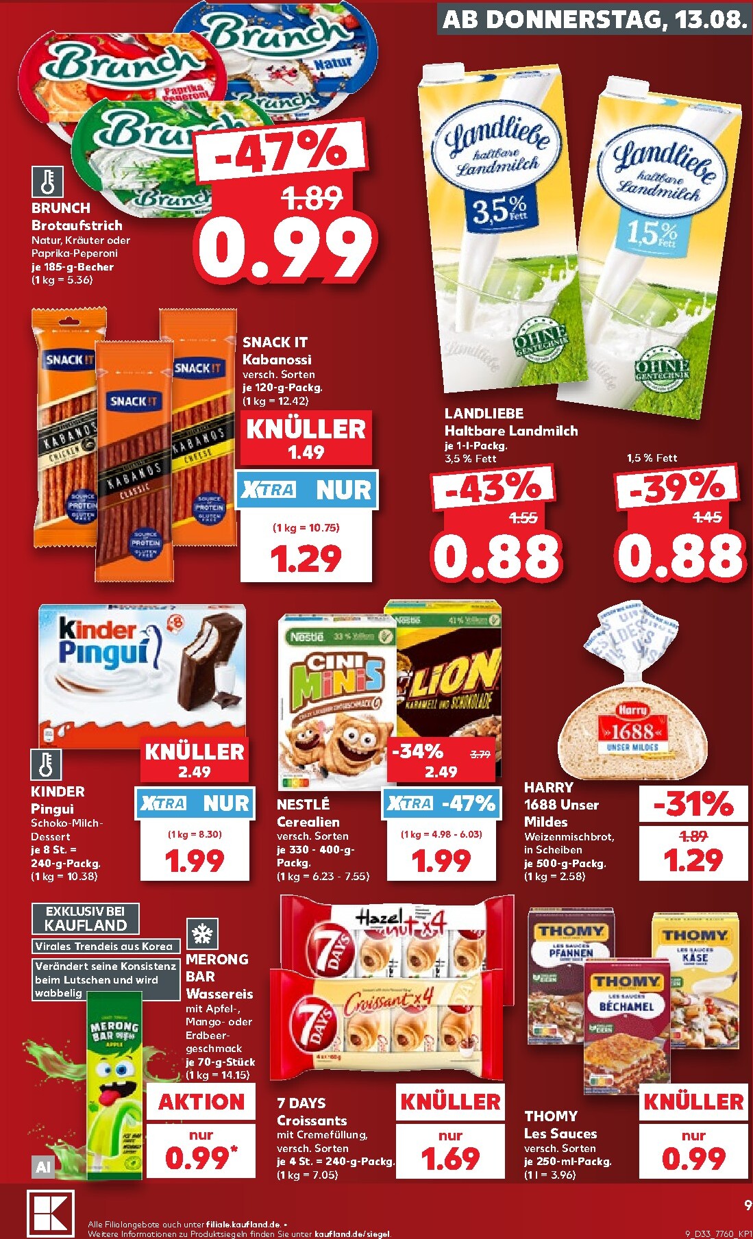 kaufland - Kaufland Prospekt nächste Woche – von Donnerstag 13.08.2026 bis Mittwoch 19.08.2026 - page: 9