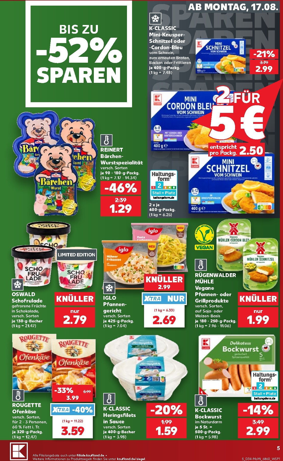 kaufland - Kaufland - Richtig Sparen Prospekt nächste Woche – von Montag 17.08.2026 bis Mittwoch 19.08.2026 - page: 5
