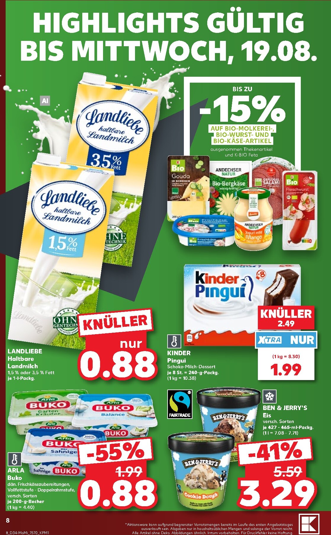 kaufland - Kaufland - Richtig Sparen Prospekt nächste Woche – von Montag 17.08.2026 bis Mittwoch 19.08.2026 - page: 8