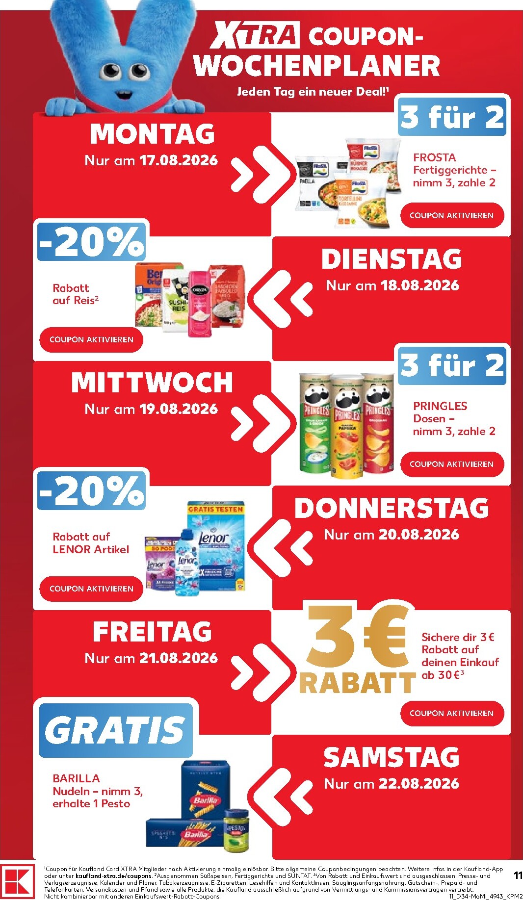 kaufland - Kaufland - Richtig Sparen Prospekt nächste Woche – von Montag 17.08.2026 bis Mittwoch 19.08.2026 - page: 11