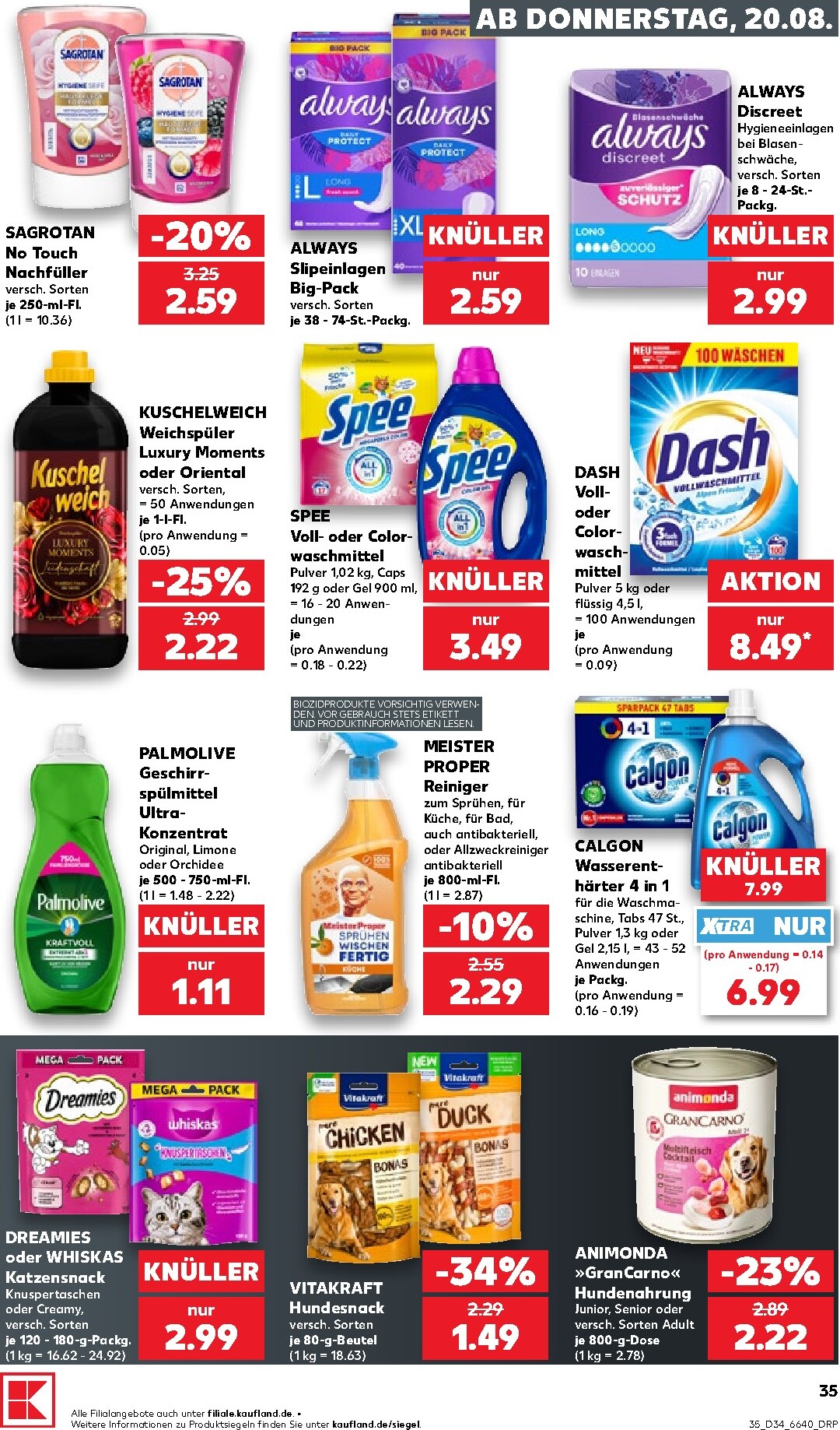 kaufland - Kaufland Prospekt nächste Woche – von Donnerstag 20.08.2026 bis Mittwoch 26.08.2026 - page: 35