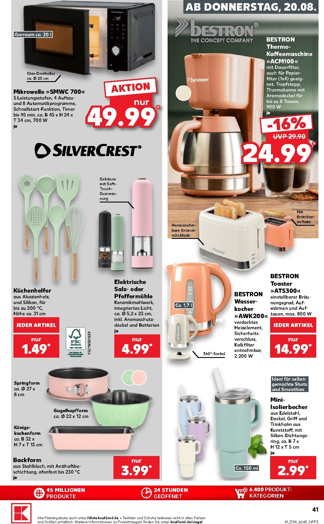 kaufland - Kaufland Prospekt nächste Woche – von Donnerstag 20.08.2026 bis Mittwoch 26.08.2026 - page: 41