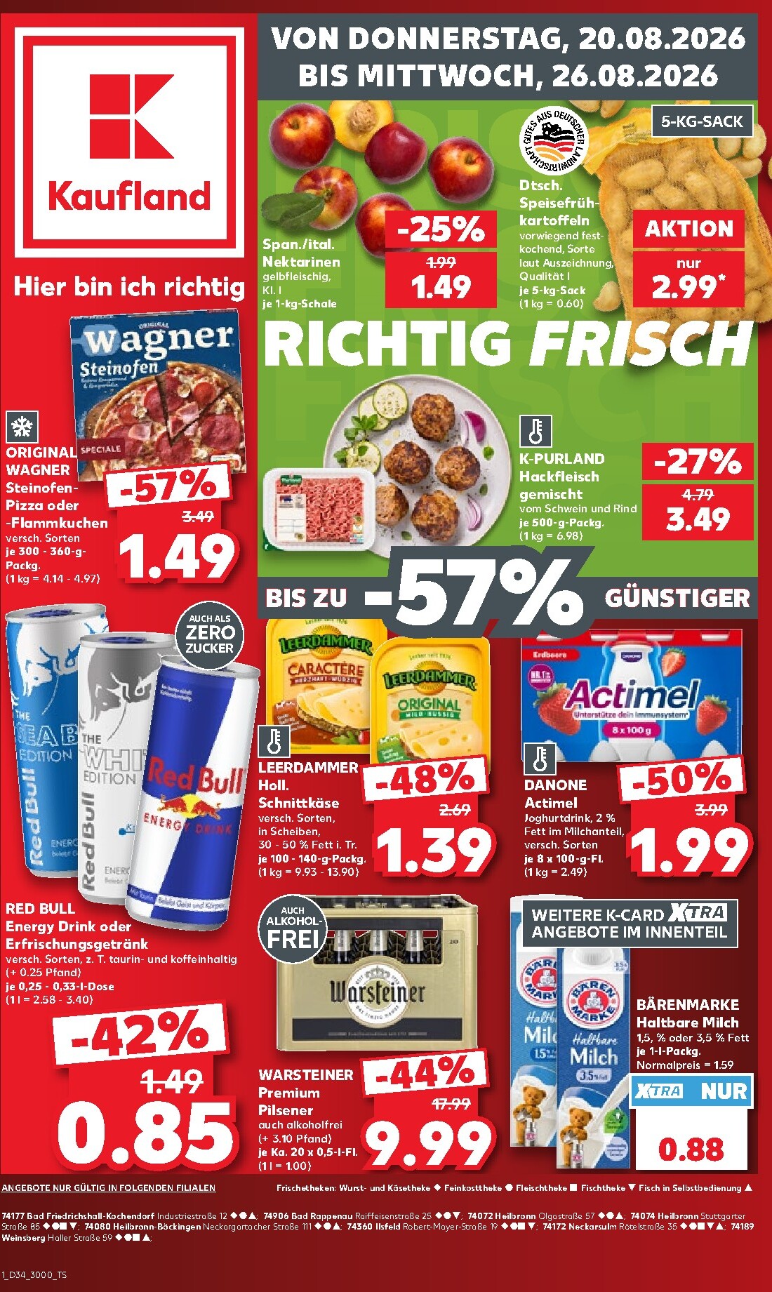 kaufland - Kaufland Prospekt nächste Woche – von Donnerstag 20.08.2026 bis Mittwoch 26.08.2026