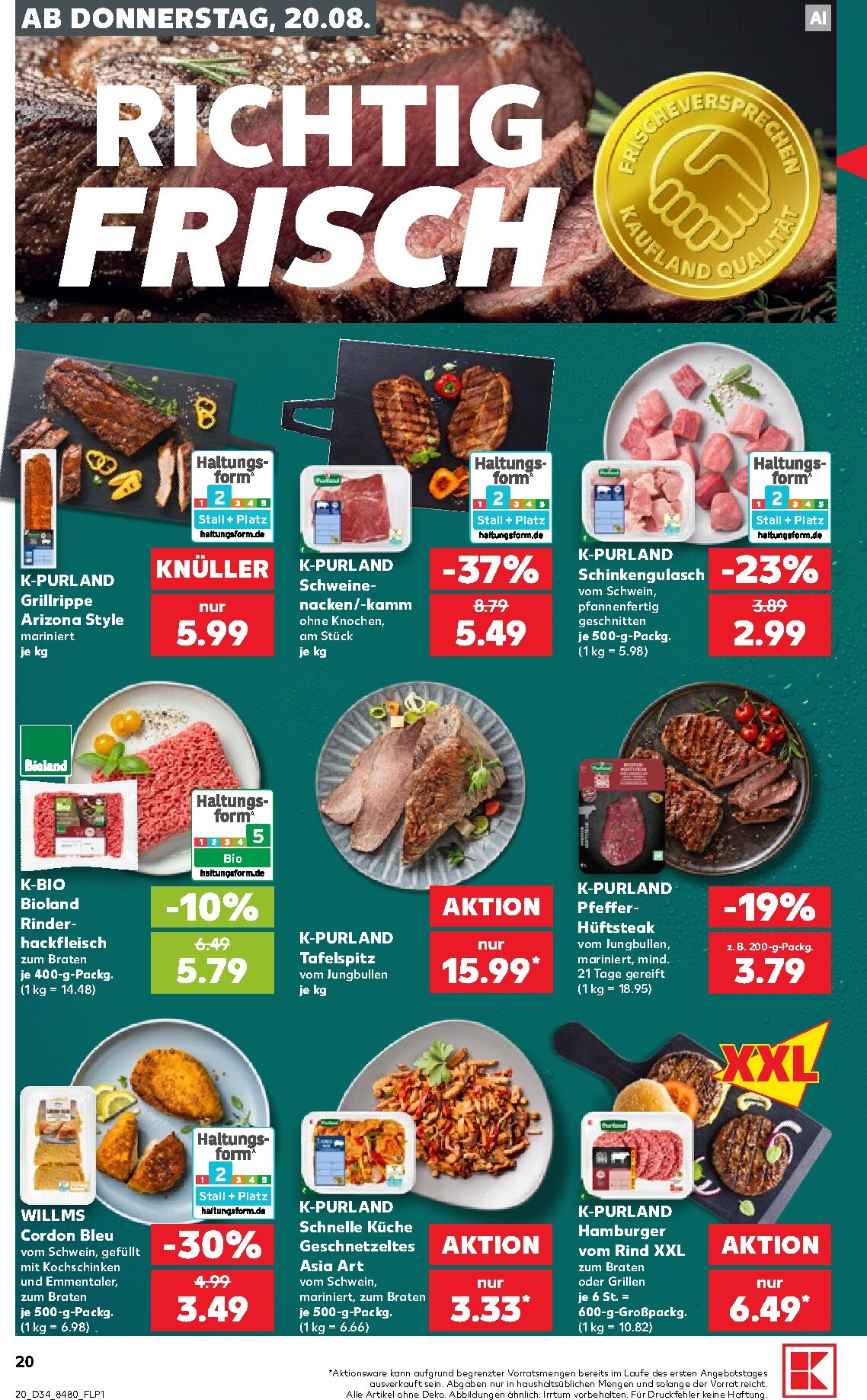 kaufland - Kaufland Prospekt nächste Woche – von Donnerstag 20.08.2026 bis Mittwoch 26.08.2026 - page: 20