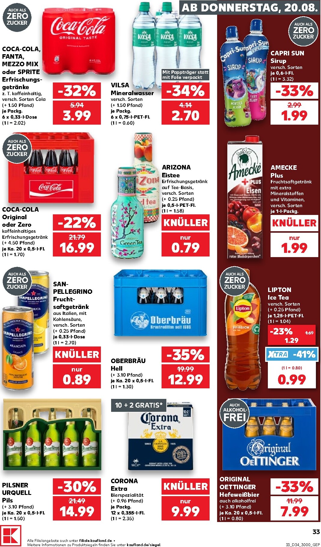 kaufland - Kaufland Prospekt nächste Woche – von Donnerstag 20.08.2026 bis Mittwoch 26.08.2026 - page: 33