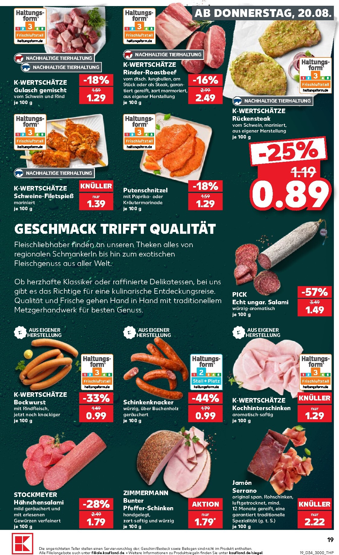 kaufland - Kaufland Prospekt nächste Woche – von Donnerstag 20.08.2026 bis Mittwoch 26.08.2026 - page: 19