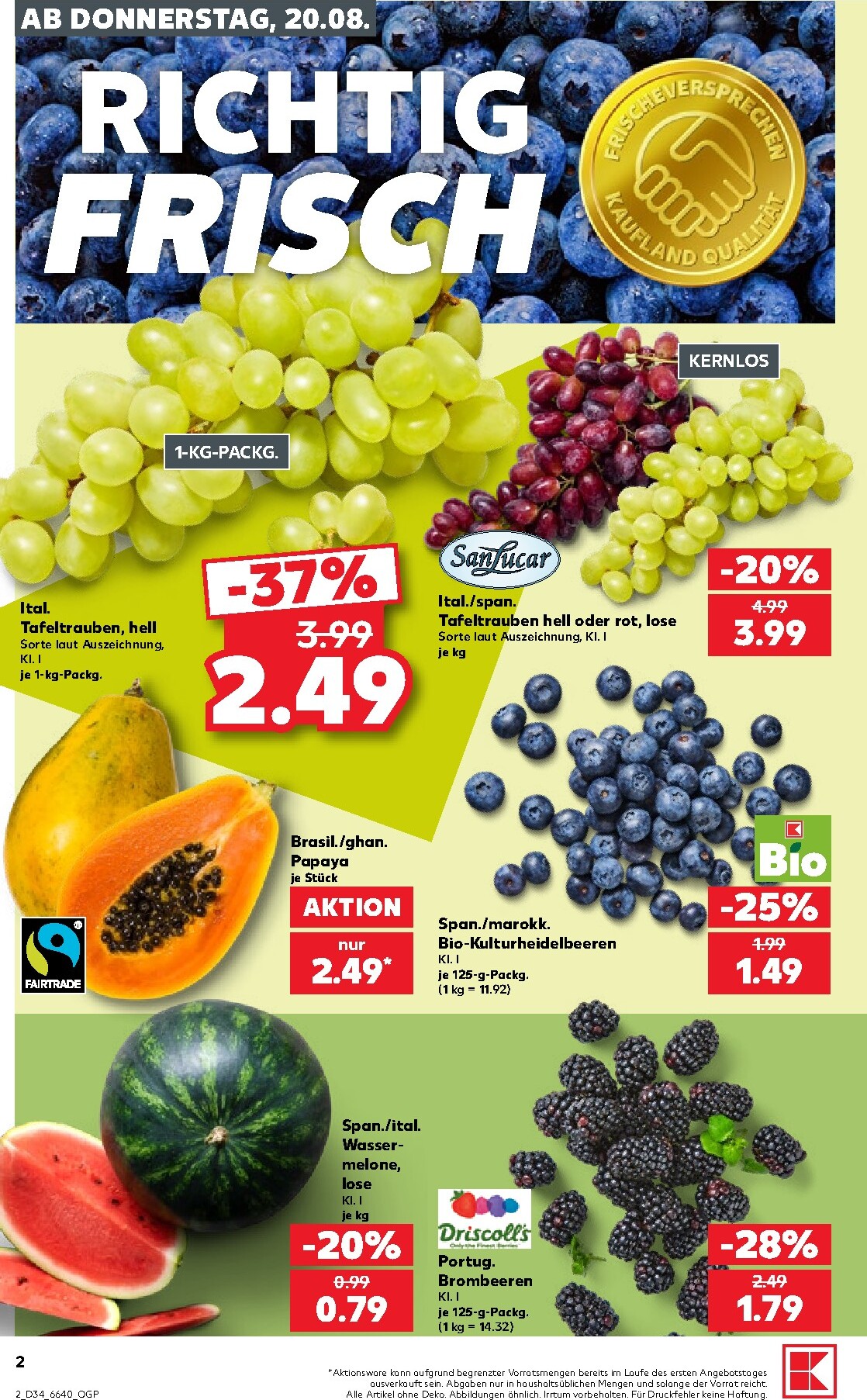 kaufland - Kaufland Prospekt nächste Woche – von Donnerstag 20.08.2026 bis Mittwoch 26.08.2026 - page: 2