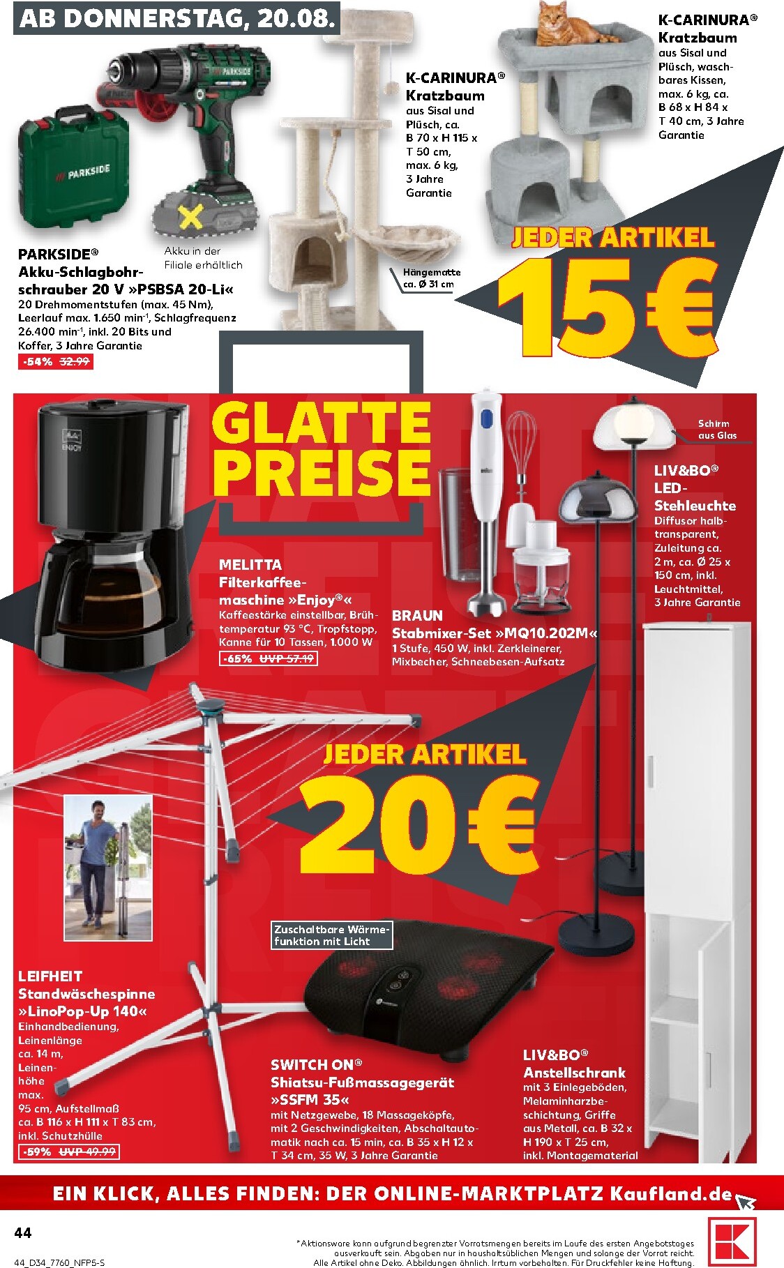 kaufland - Kaufland Prospekt nächste Woche – von Donnerstag 20.08.2026 bis Mittwoch 26.08.2026 - page: 44