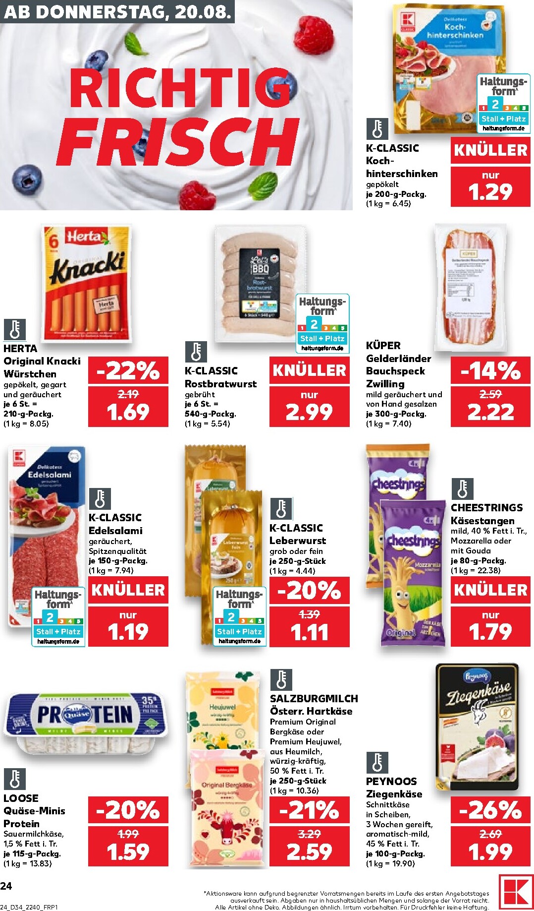 kaufland - Kaufland Prospekt nächste Woche – von Donnerstag 20.08.2026 bis Mittwoch 26.08.2026 - page: 24