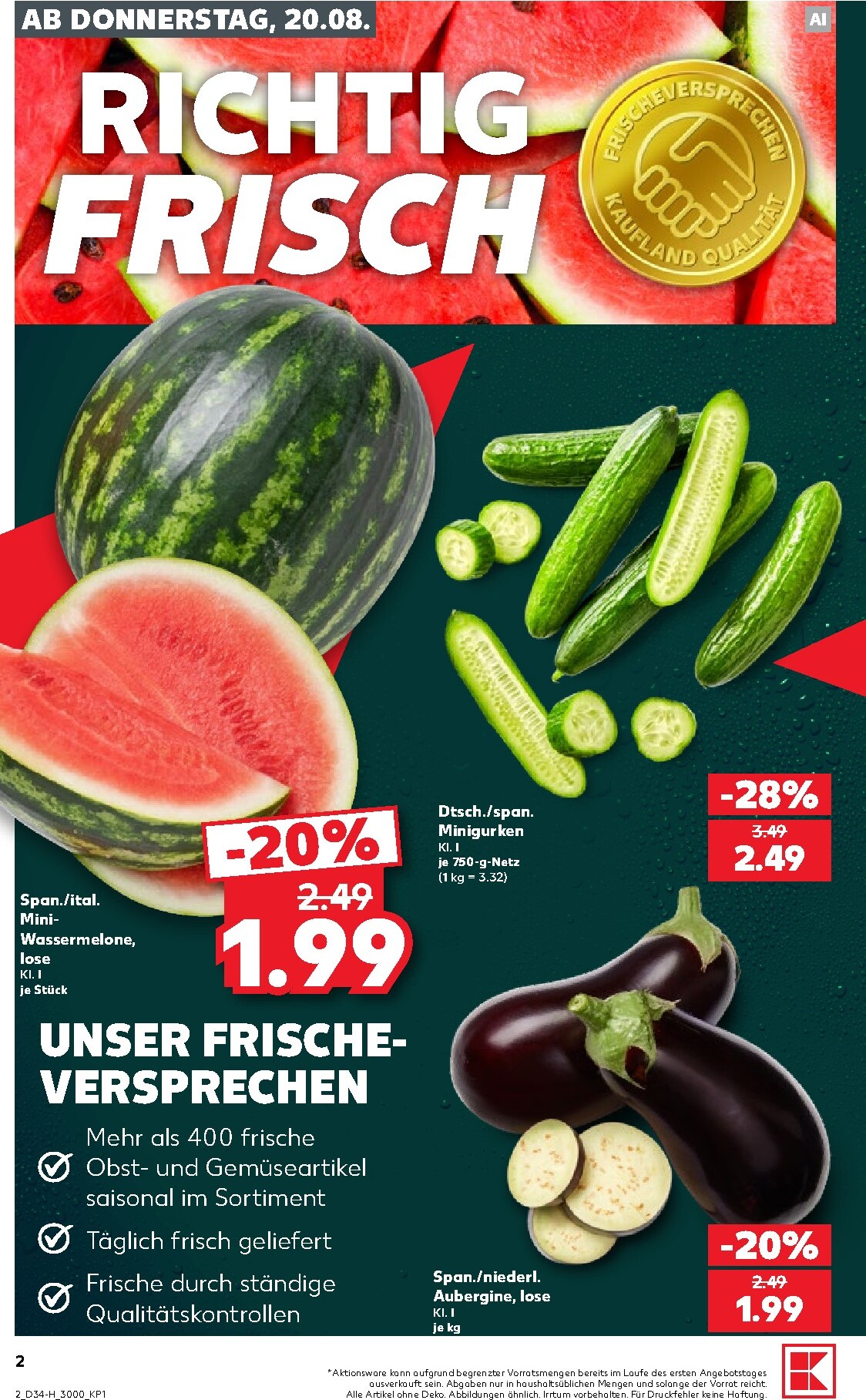 kaufland - Kaufland - Neckarsulm Prospekt nächste Woche – von Donnerstag 20.08.2026 bis Mittwoch 26.08.2026 - page: 2