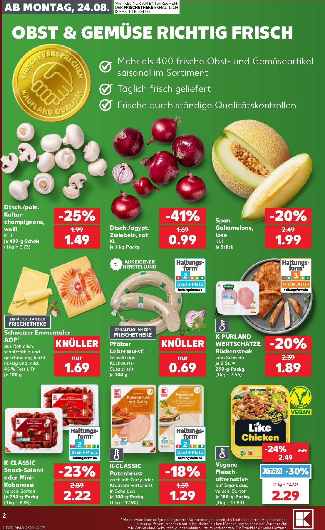 kaufland - Kaufland - Richtig Sparen Prospekt nächste Woche – von Montag 24.08.2026 bis Mittwoch 26.08.2026 - page: 2