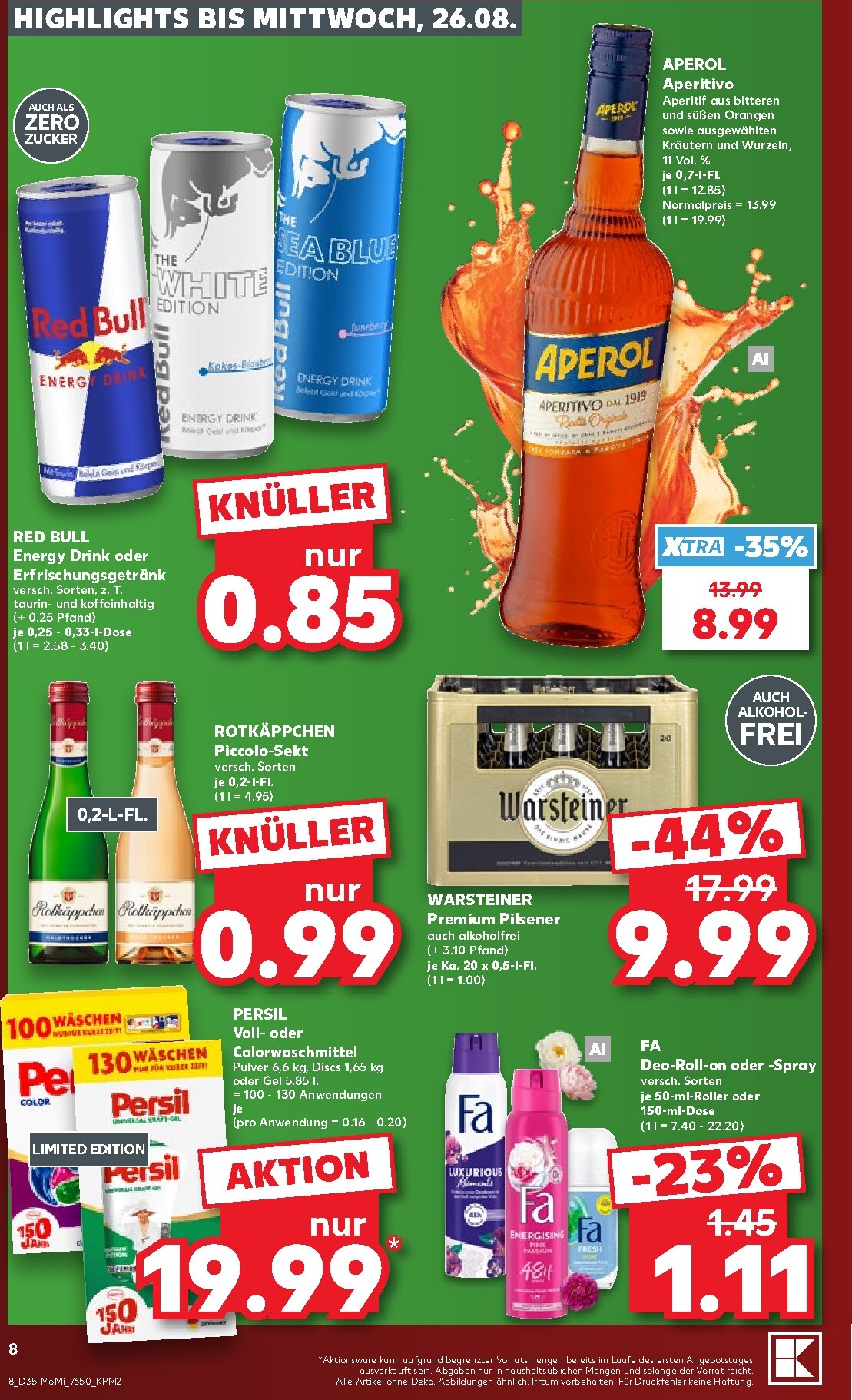 kaufland - Kaufland - Richtig Sparen Prospekt nächste Woche – von Montag 24.08.2026 bis Mittwoch 26.08.2026 - page: 8