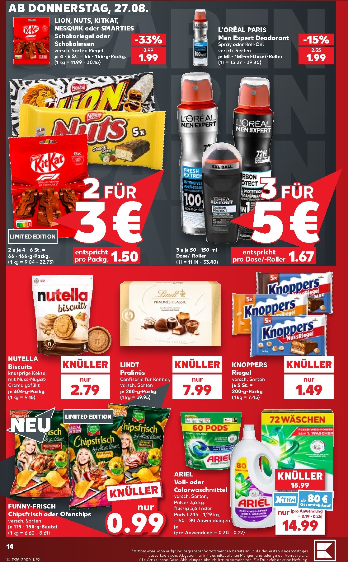 kaufland - Kaufland Prospekt nächste Woche – von Donnerstag 27.08.2026 bis Mittwoch 02.09.2026 - page: 14