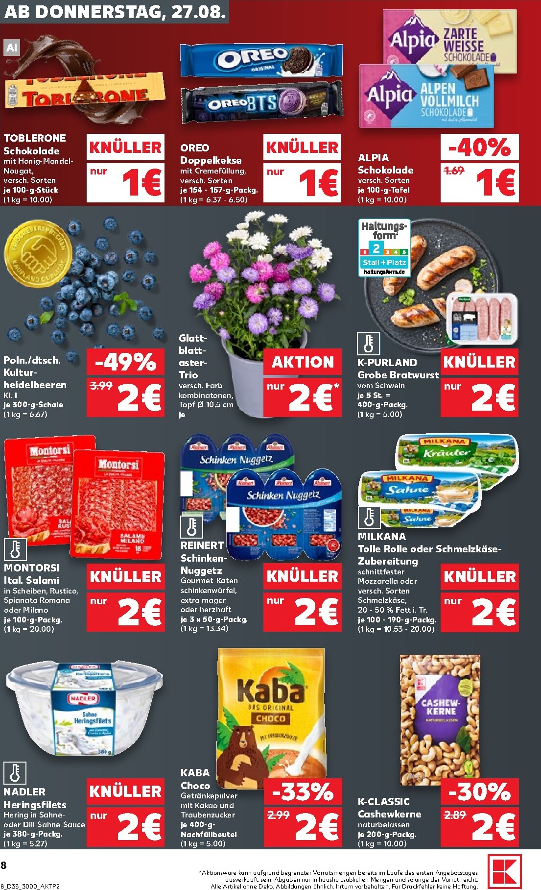 kaufland - Kaufland Prospekt nächste Woche – von Donnerstag 27.08.2026 bis Mittwoch 02.09.2026 - page: 8