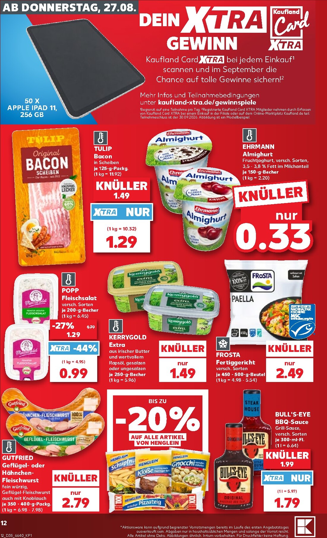 kaufland - Kaufland Prospekt nächste Woche – von Donnerstag 27.08.2026 bis Mittwoch 02.09.2026 - page: 12