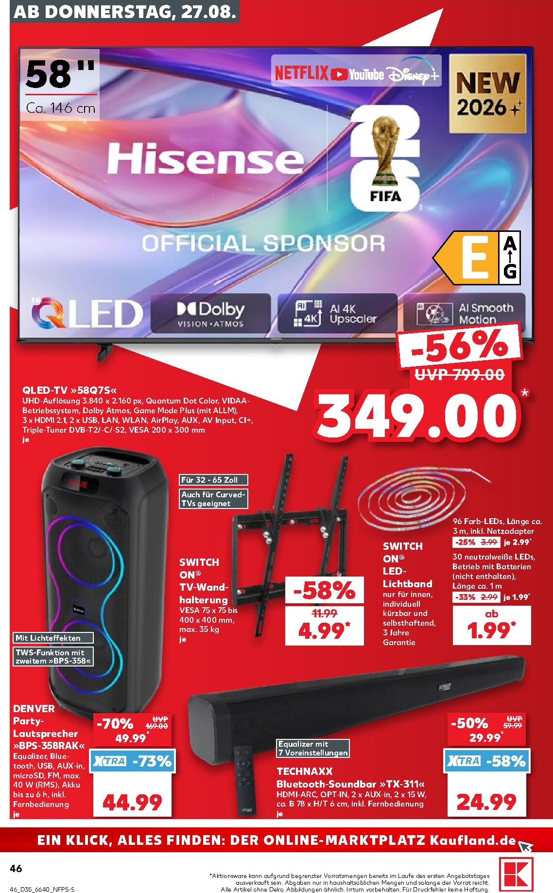 kaufland - Kaufland Prospekt nächste Woche – von Donnerstag 27.08.2026 bis Mittwoch 02.09.2026 - page: 46