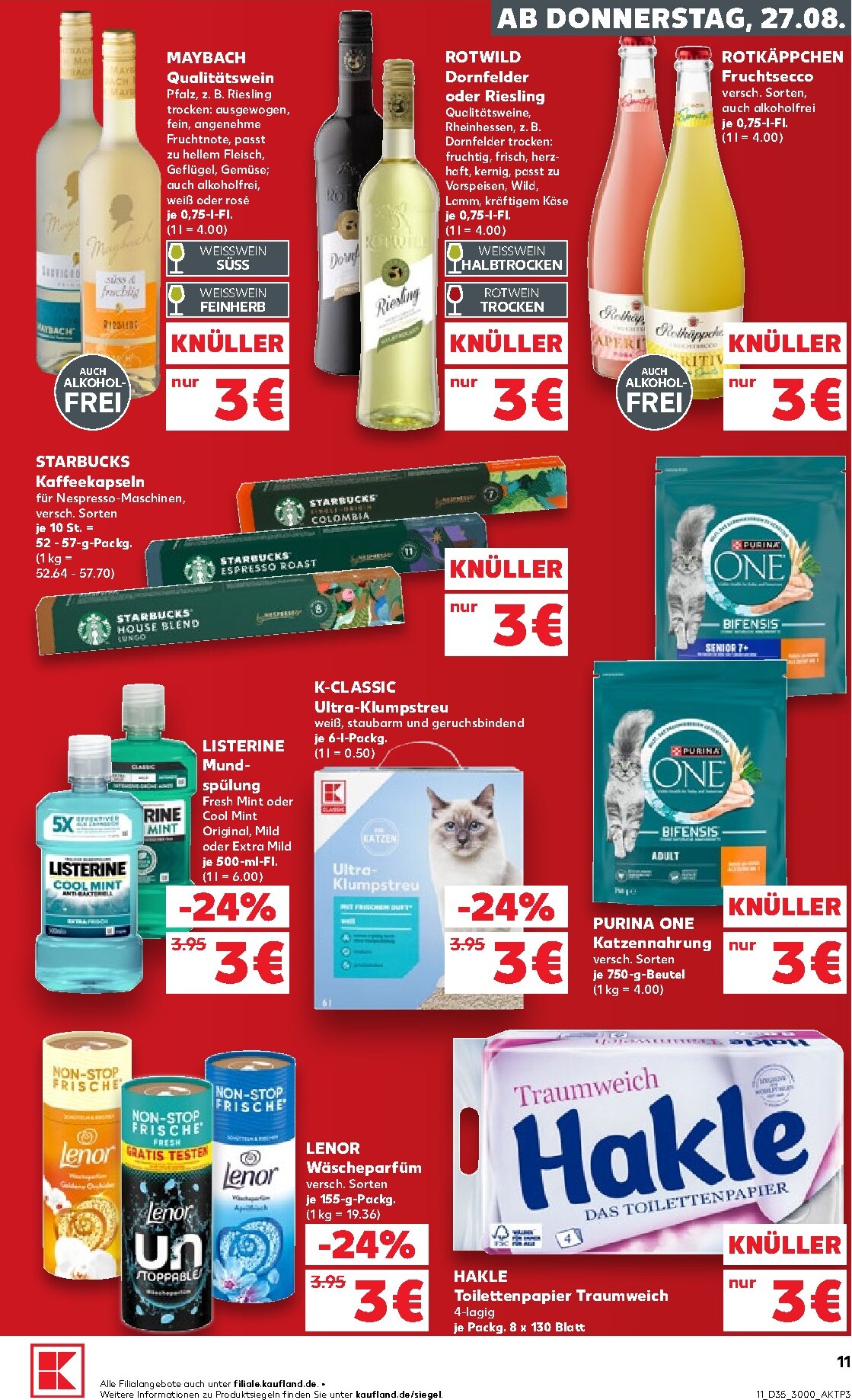 kaufland - Kaufland Prospekt nächste Woche – von Donnerstag 27.08.2026 bis Mittwoch 02.09.2026 - page: 11