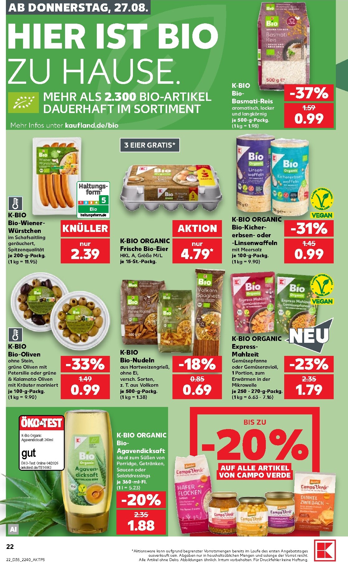 kaufland - Kaufland Prospekt nächste Woche – von Donnerstag 27.08.2026 bis Mittwoch 02.09.2026 - page: 22