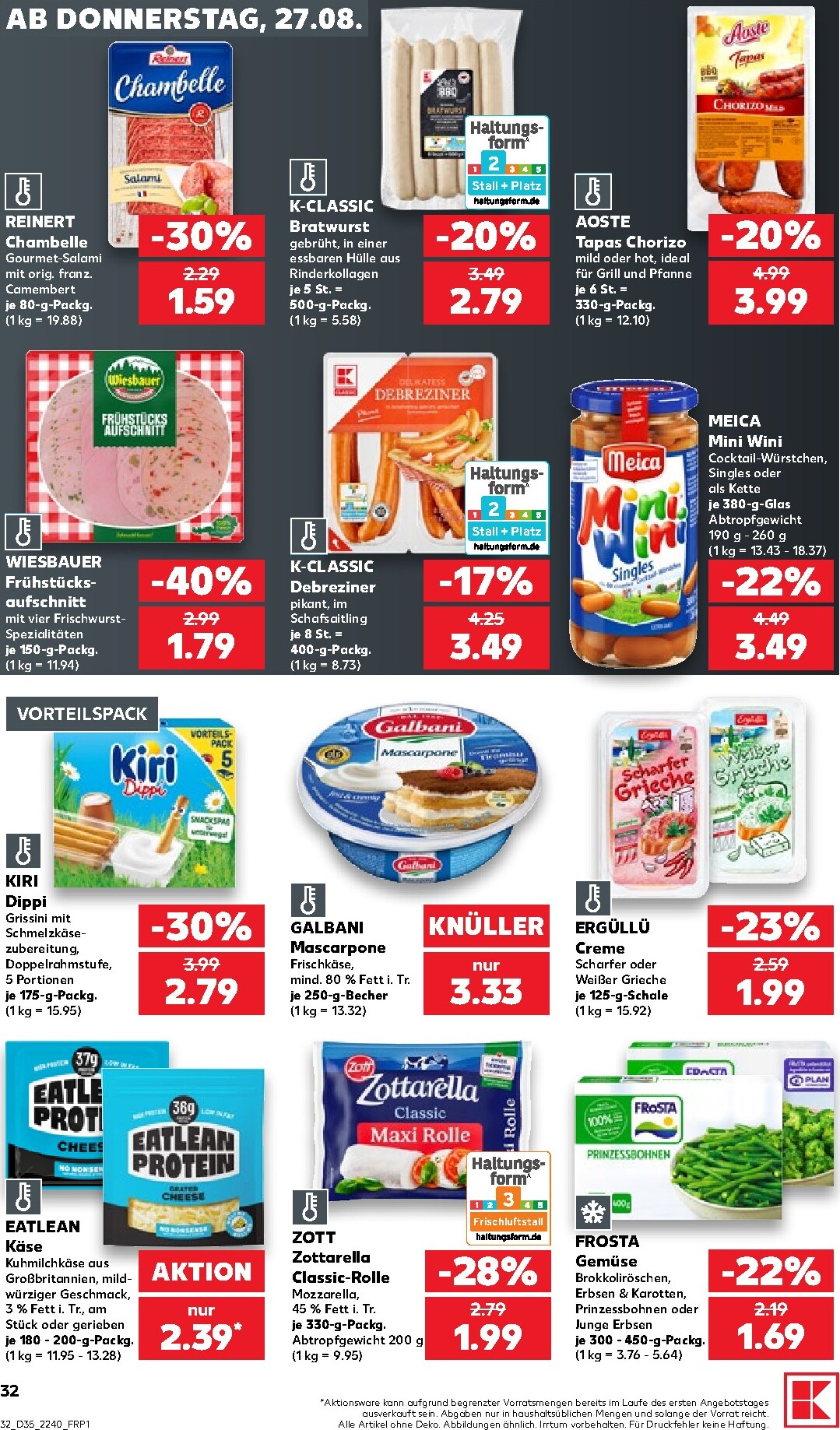 kaufland - Kaufland Prospekt nächste Woche – von Donnerstag 27.08.2026 bis Mittwoch 02.09.2026 - page: 32