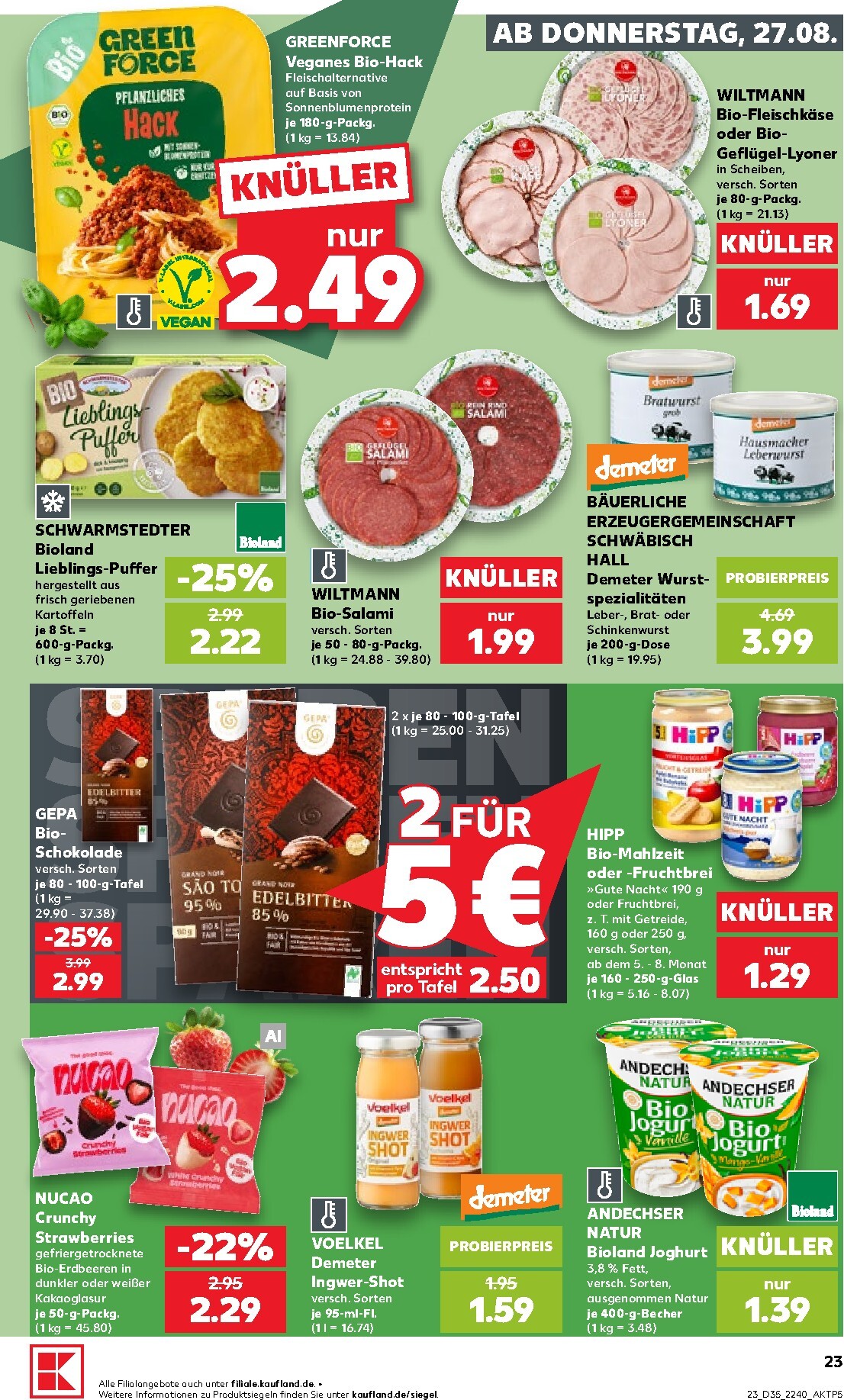 kaufland - Kaufland Prospekt nächste Woche – von Donnerstag 27.08.2026 bis Mittwoch 02.09.2026 - page: 23