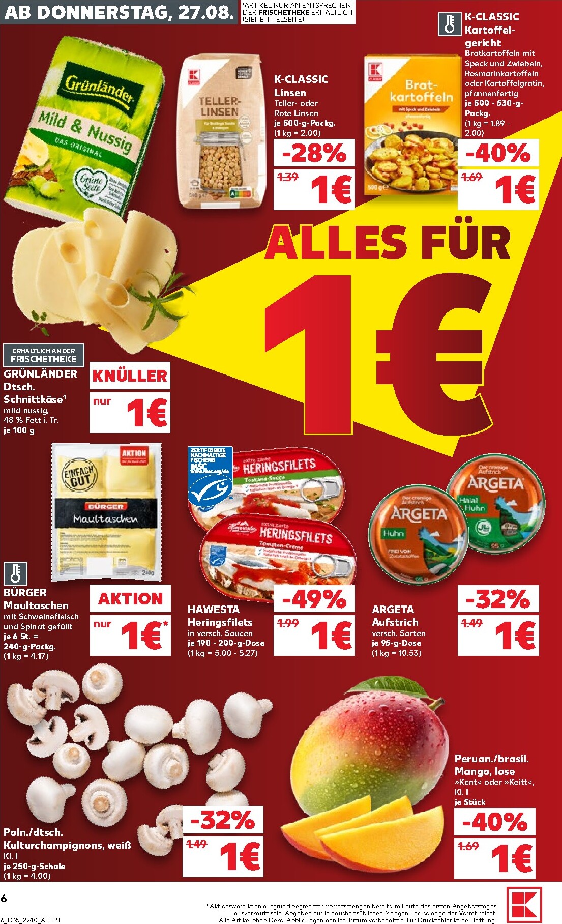 kaufland - Kaufland Prospekt nächste Woche – von Donnerstag 27.08.2026 bis Mittwoch 02.09.2026 - page: 6