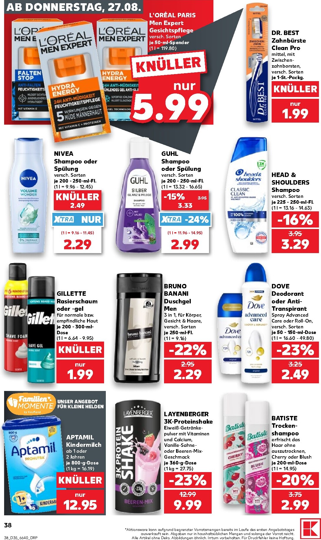 kaufland - Kaufland Prospekt nächste Woche – von Donnerstag 27.08.2026 bis Mittwoch 02.09.2026 - page: 38