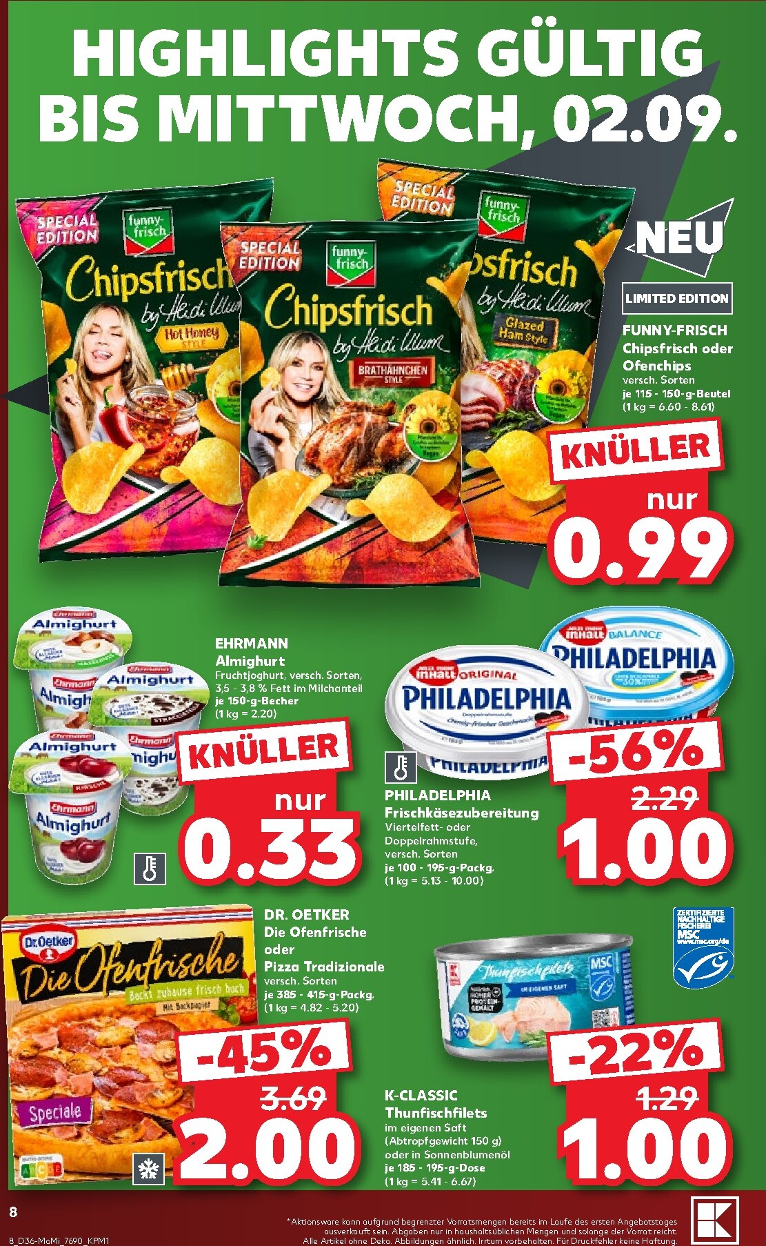 kaufland - Kaufland - Richtig Sparen Prospekt nächste Woche – von Montag 31.08.2026 bis Mittwoch 02.09.2026 - page: 8