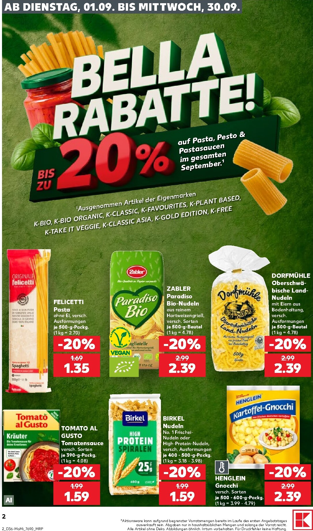 kaufland - Kaufland - Richtig Sparen Prospekt nächste Woche – von Montag 31.08.2026 bis Mittwoch 02.09.2026 - page: 2
