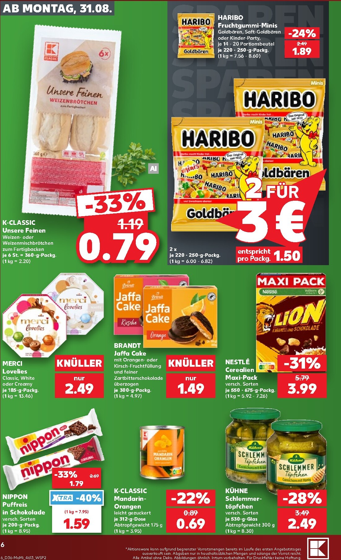 kaufland - Kaufland - Richtig Sparen Prospekt nächste Woche – von Montag 31.08.2026 bis Mittwoch 02.09.2026 - page: 6