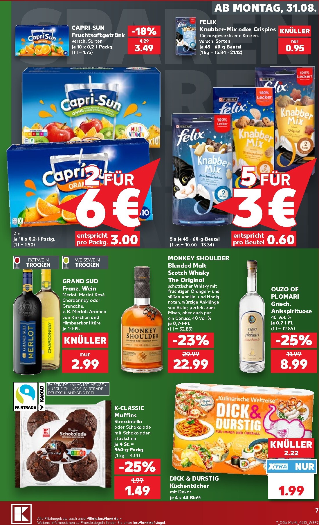 kaufland - Kaufland - Richtig Sparen Prospekt nächste Woche – von Montag 31.08.2026 bis Mittwoch 02.09.2026 - page: 7