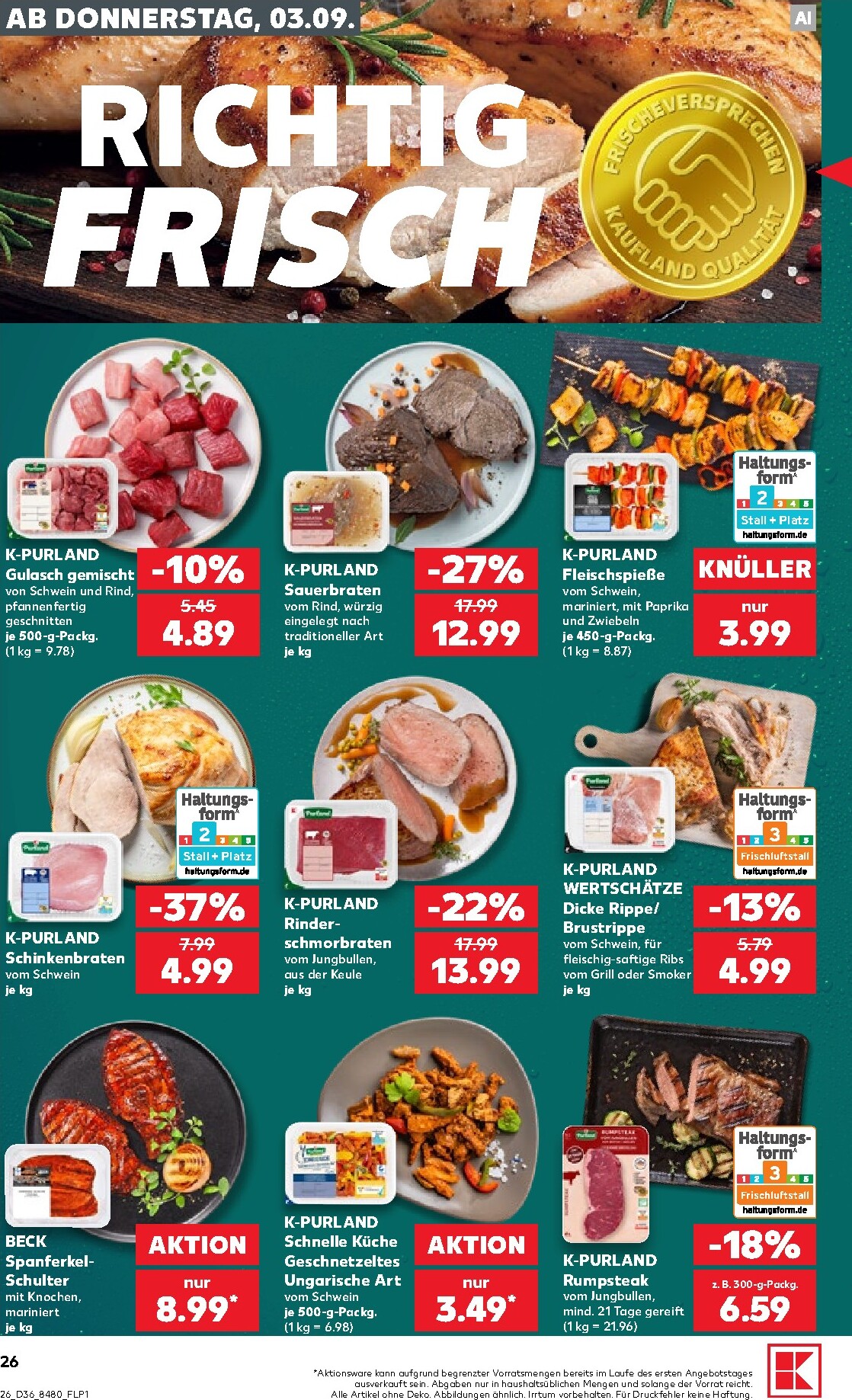 kaufland - Kaufland Prospekt nächste Woche – von Donnerstag 03.09.2026 bis Mittwoch 09.09.2026 - page: 26
