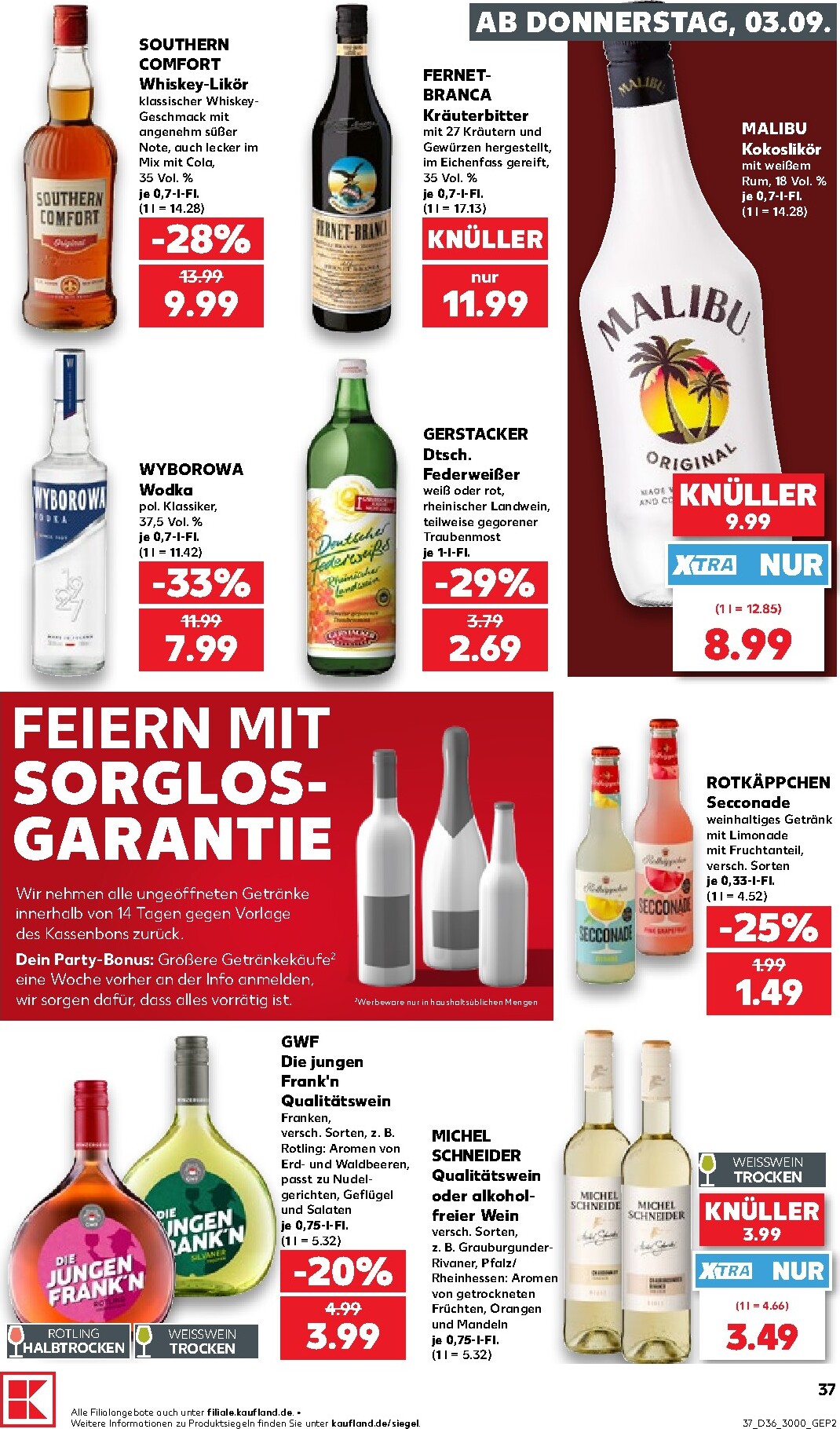 kaufland - Kaufland Prospekt nächste Woche – von Donnerstag 03.09.2026 bis Mittwoch 09.09.2026 - page: 37